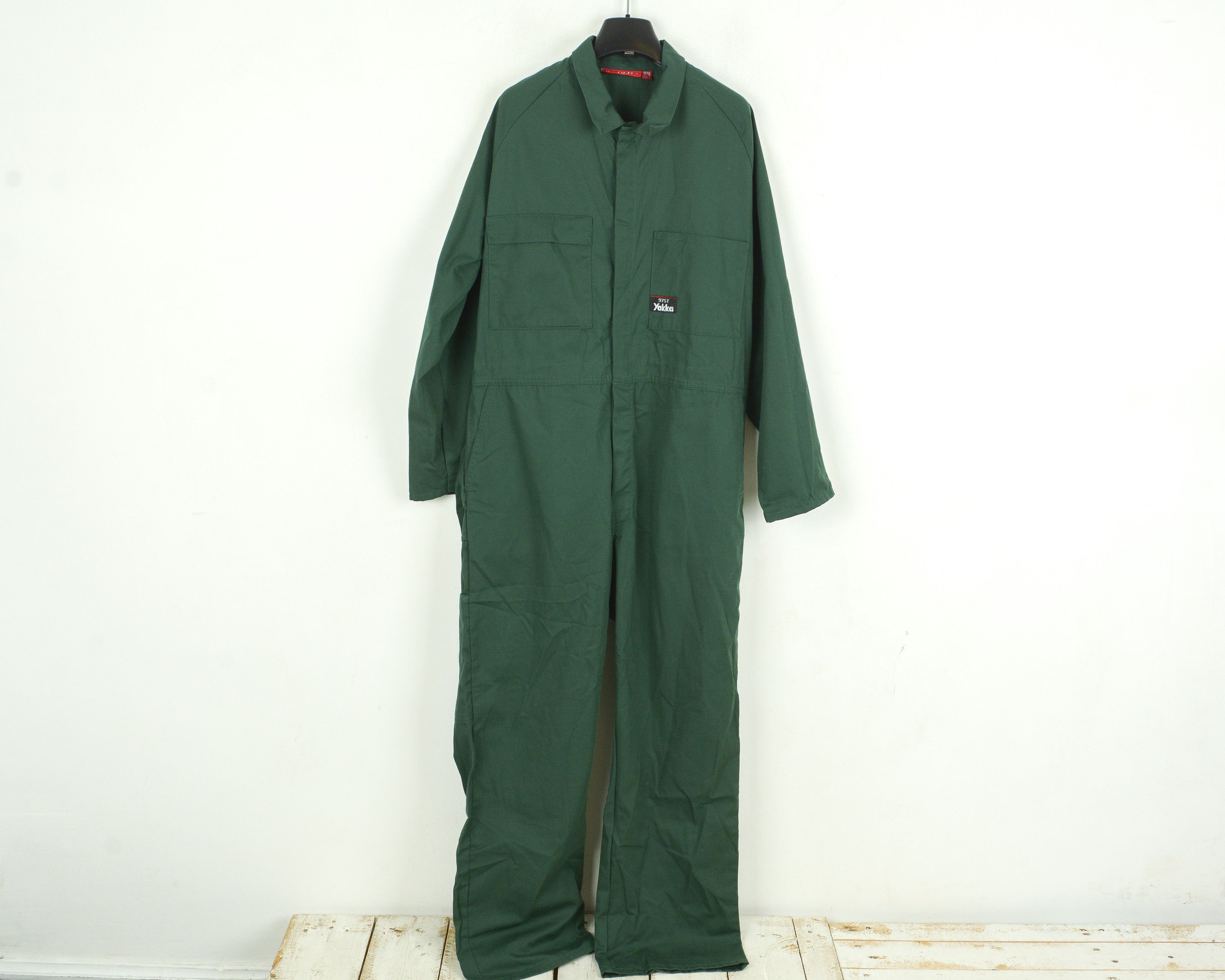 Le Laboureur Hard Yakka M Work Boilersuit Coveralls Snap Up Overalls Size US 34 / EU 50 - 2 Thumbnail