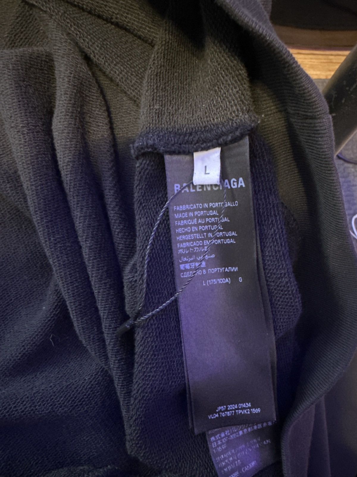 Balenciaga Plain Logo Hoodie