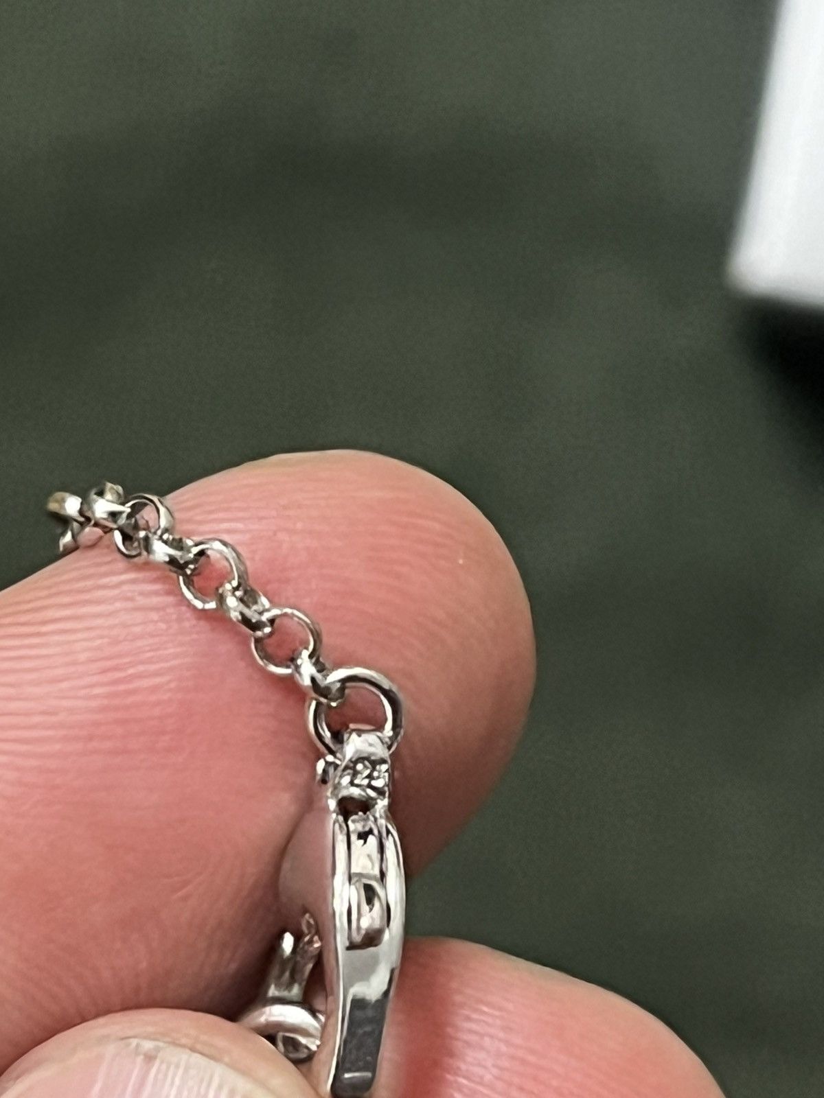 Dior Dior Heart Silver 925 and Crystal D Necklace Size ONE SIZE - 5 Thumbnail