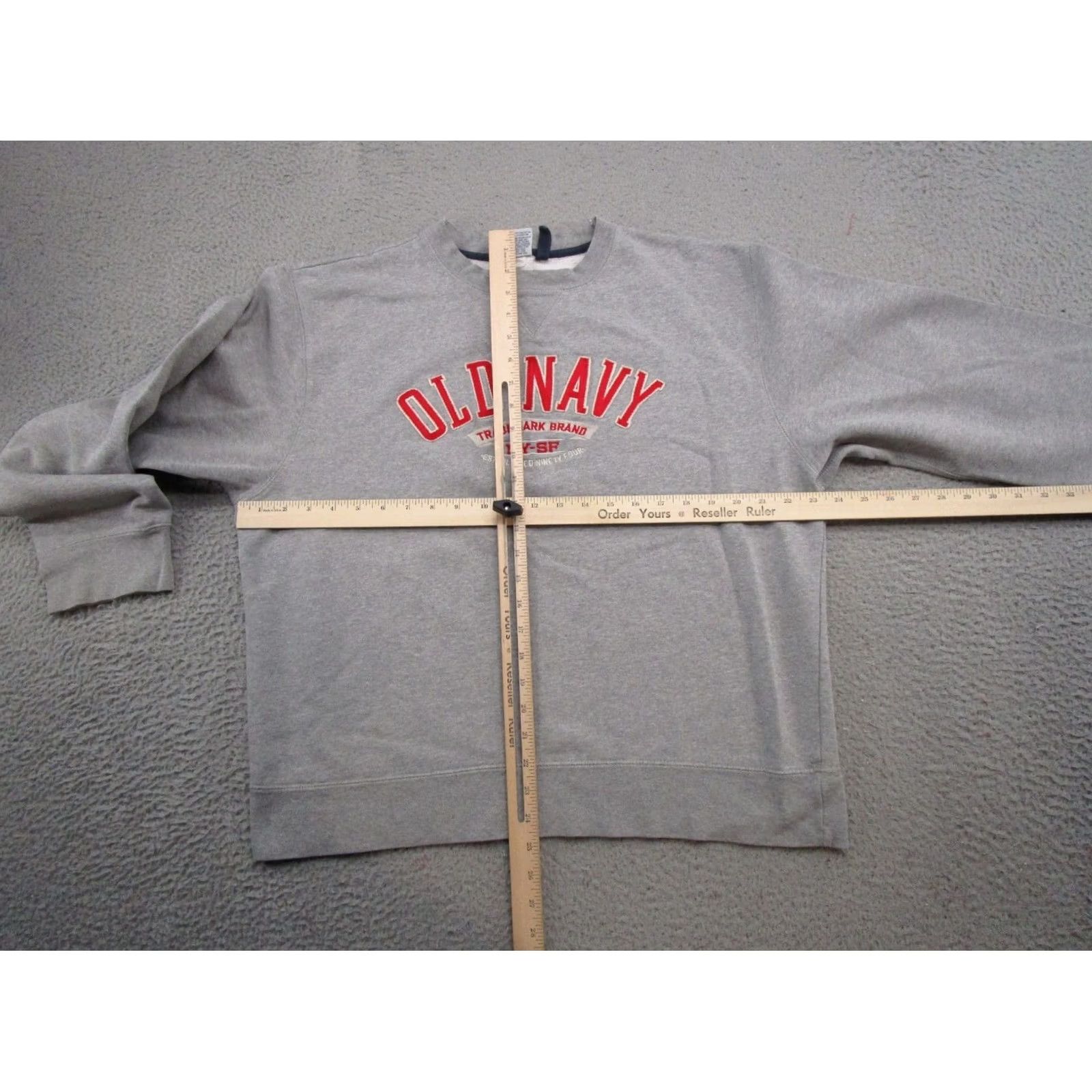 Old Navy VTG Old Navy Sweatshirt Crewneck Mens Size L Gray Embroidered Sports All Seasons Hoodie Pullover Size US L / EU 52-54 / 3 - 7 Thumbnail