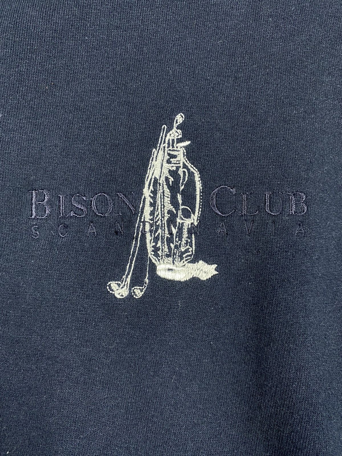 Vintage Mens Vintage Embroidered Bison Club Scandinavia Sweatshirt Size US XL / EU 56 / 4 - 5 Thumbnail