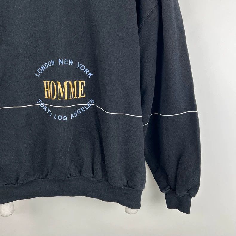 Balenciaga Balenciaga Homme embroidery black round neck hoodie Size US M / EU 48-50 / 2 - 5 Thumbnail