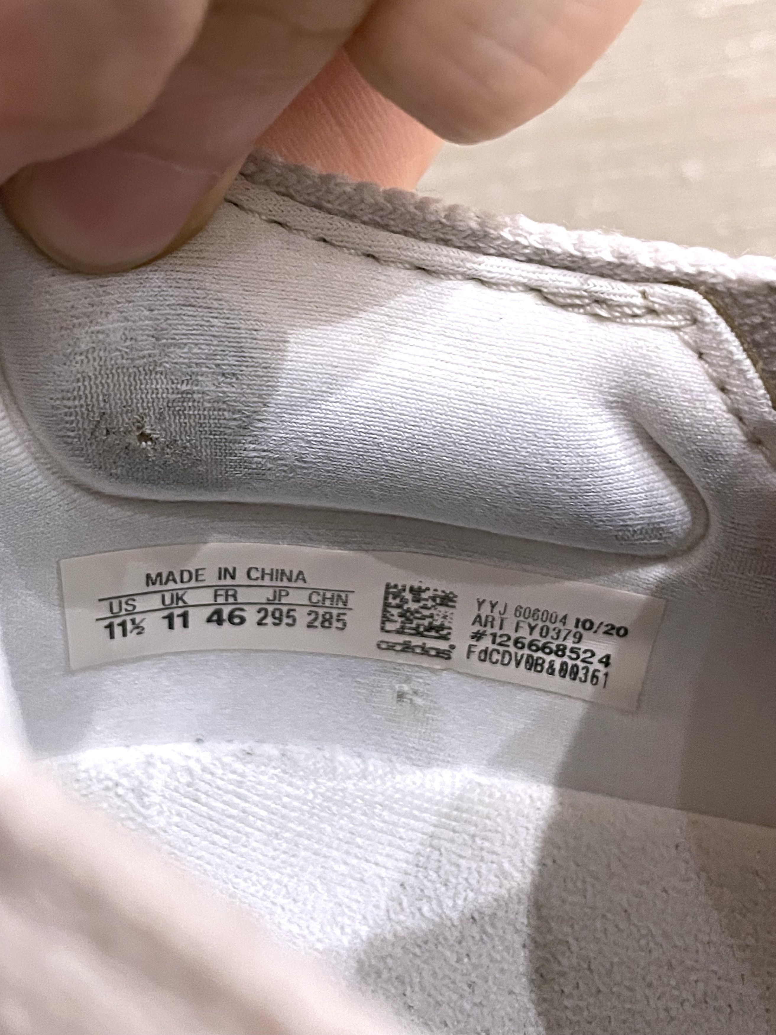 Adidas TRIPLE WHITE ULTRABOOST 21 RUNNING SNEAKERS Size US 11.5 / EU 44-45 - 9 Thumbnail