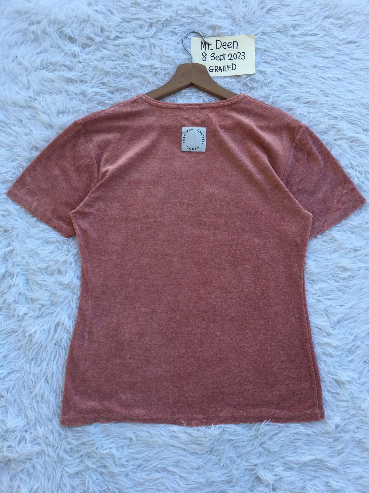 Jean Paul Gaultier Rare Vintage Jean Paul Gaultier Homme Velvet Tshirt Size US M / EU 48-50 / 2 - 12 Thumbnail