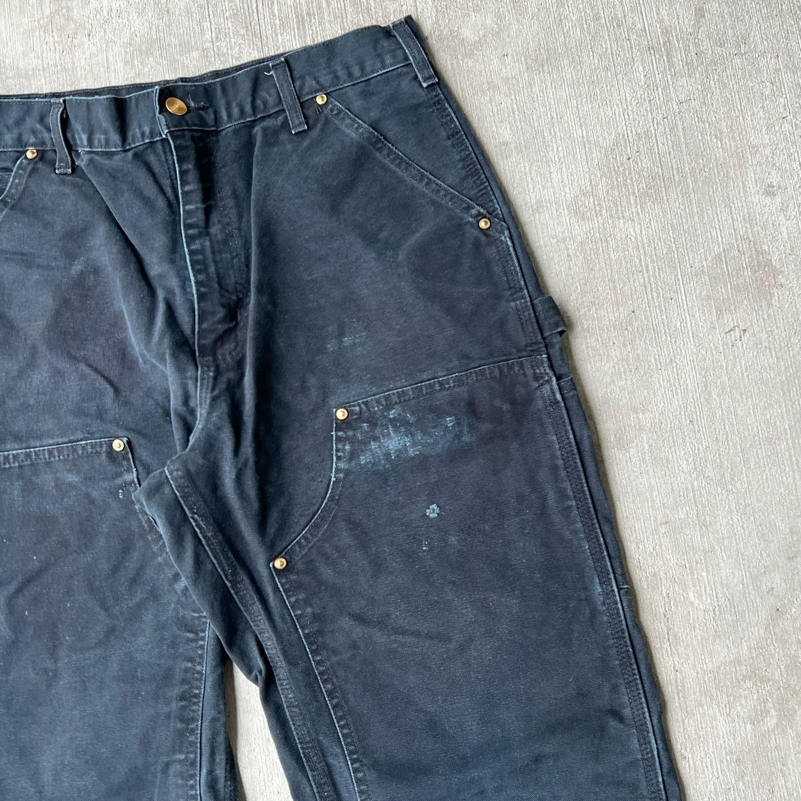 Carhartt × Vintage Carhartt black double knee work wear carpenter pants Size US 34 / EU 50 - 7 Thumbnail