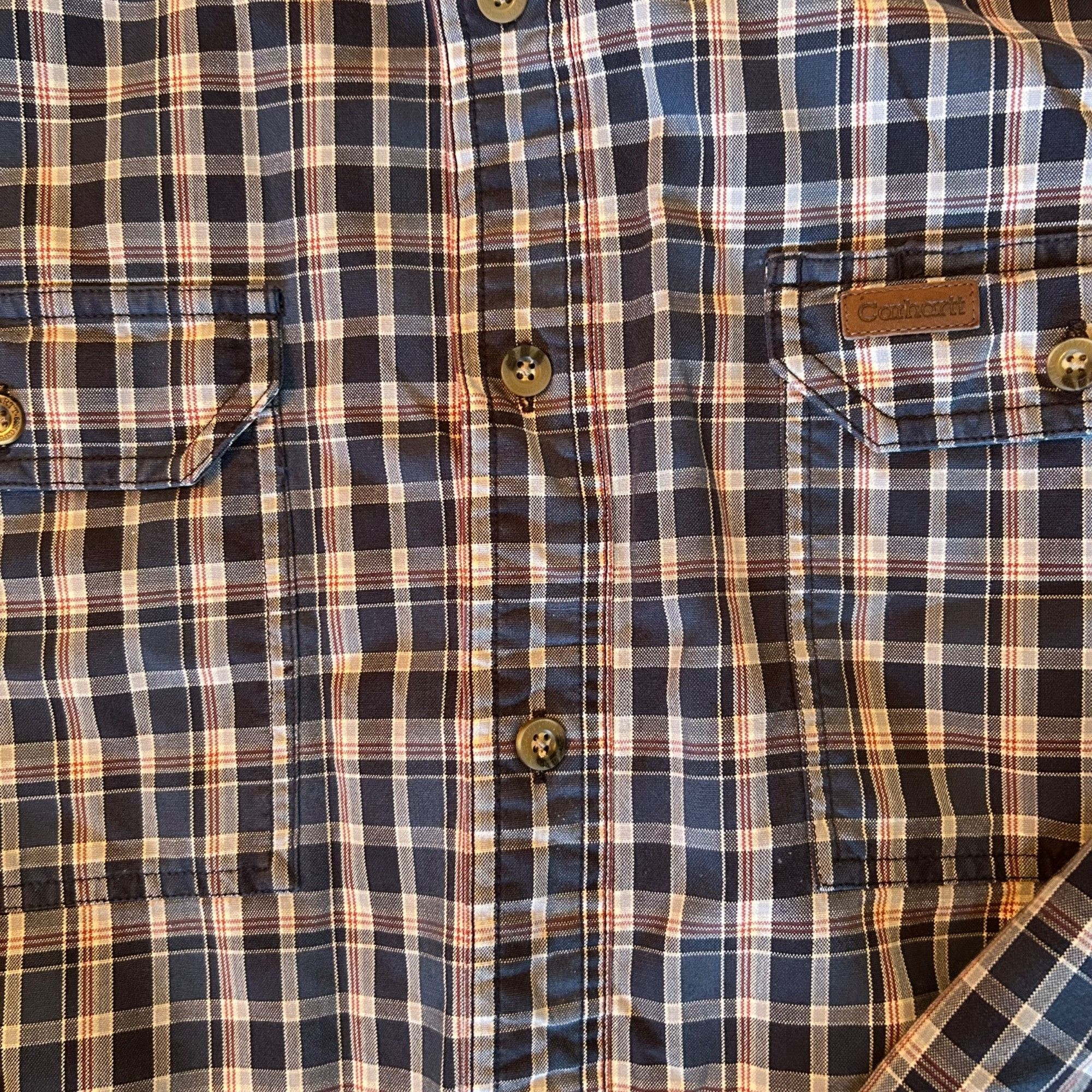 Carhartt Carhartt Blue Plaid Button Down Workwear Shirt M Size US M / EU 48-50 / 2 - 3 Thumbnail