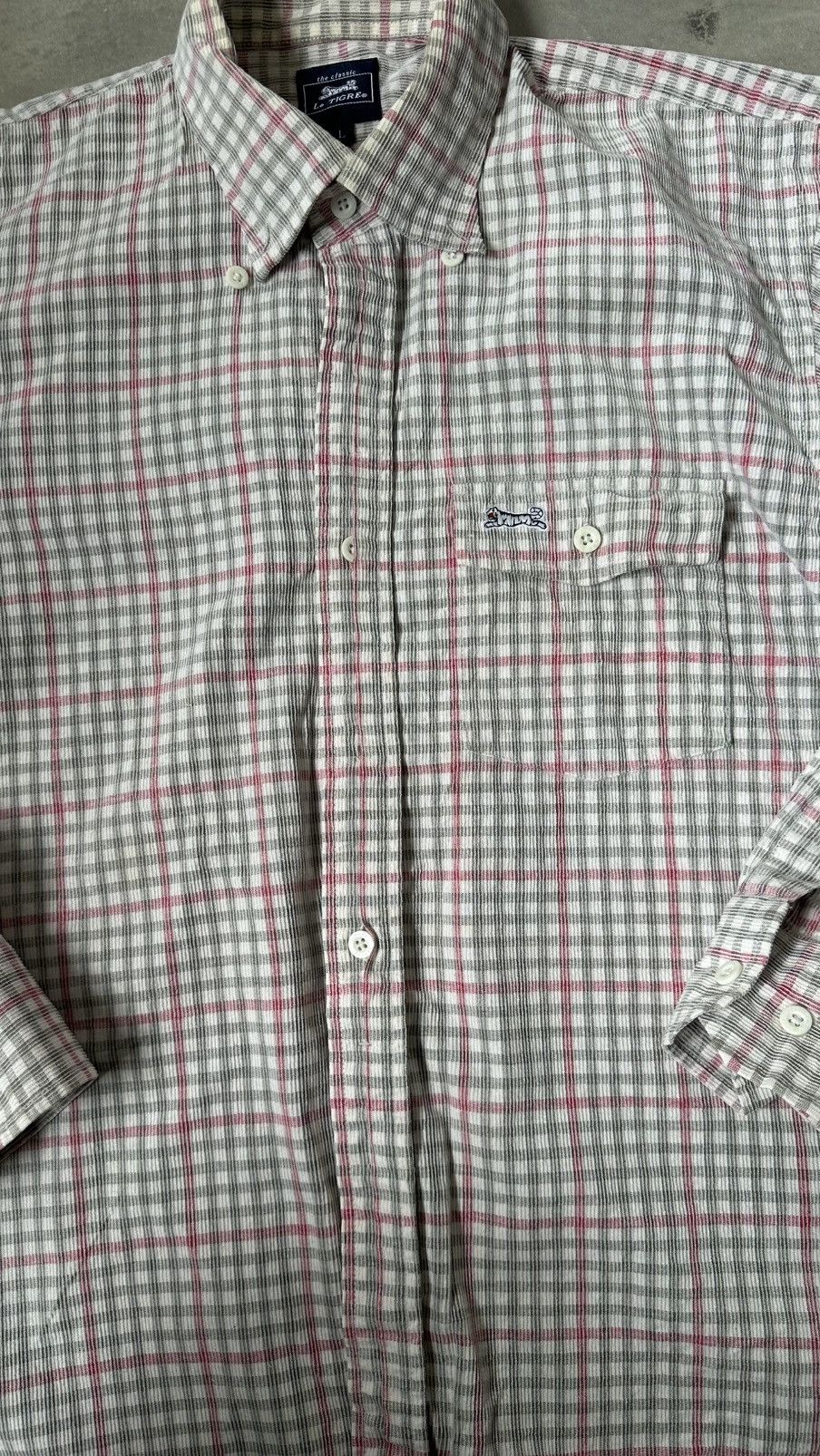 Le TIGRE VINTAGE LE TIGER CHECKERED BUTTON DOWN Size US M / EU 48-50 / 2 - 2 Thumbnail