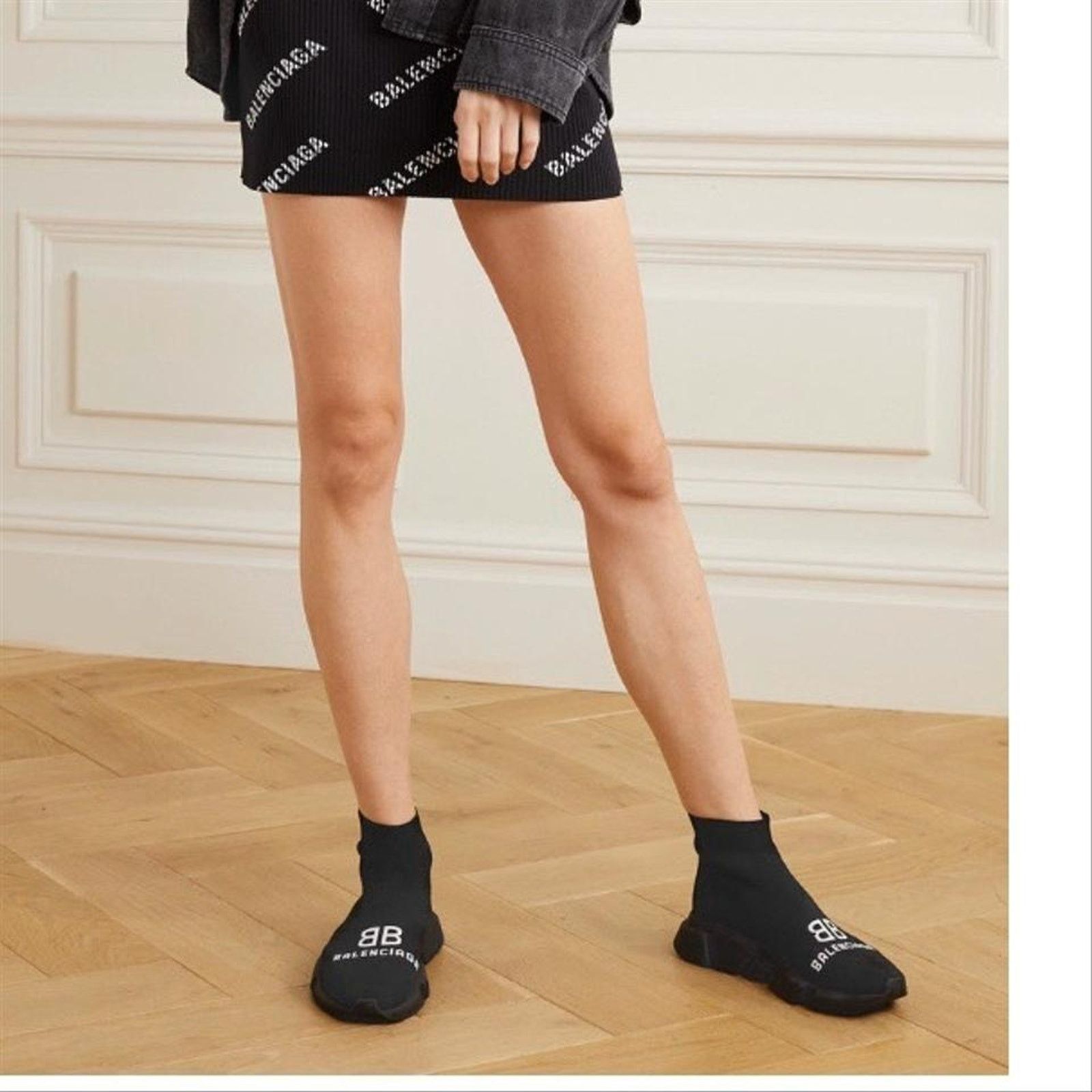Balenciaga Speed trainers BB logo intarsia sock sneakers Size US 10 / IT 40 - 3 Thumbnail