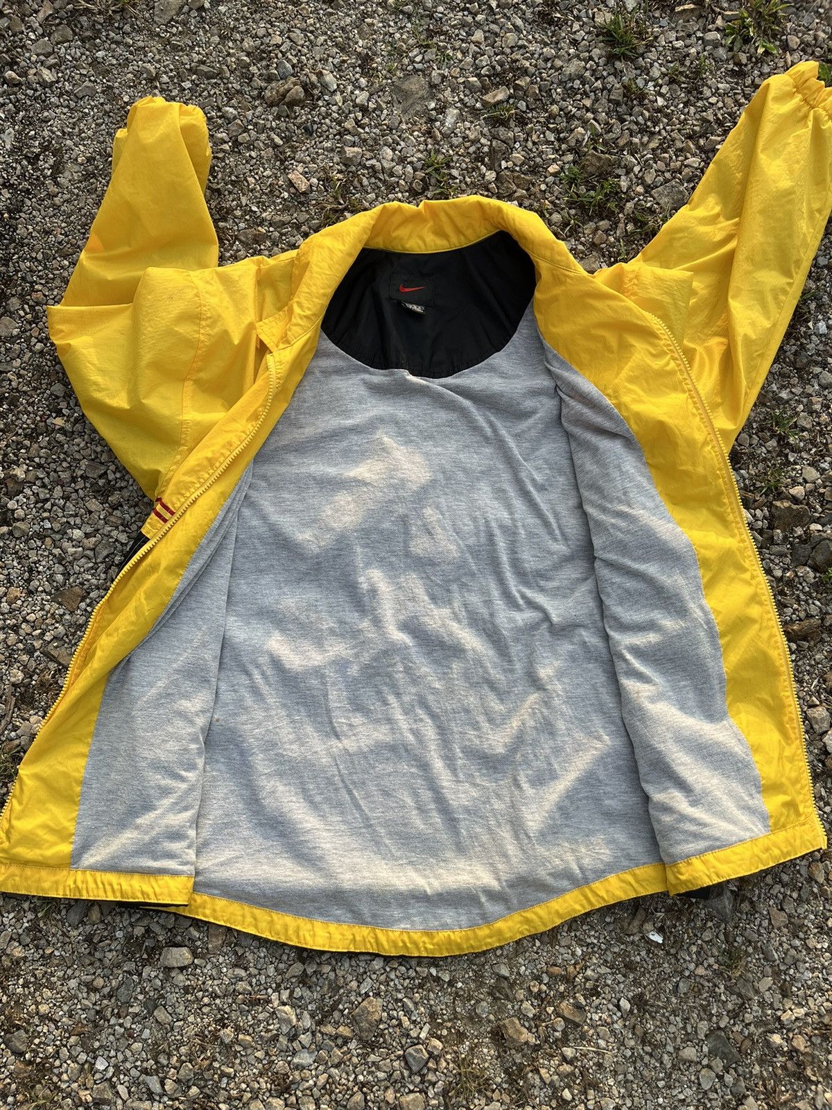 Nike × Vintage 🔥Vintage Nike Big Swoosh Embroidery Zipper Jacket 90s Size US XL / EU 56 / 4 - 14 Thumbnail
