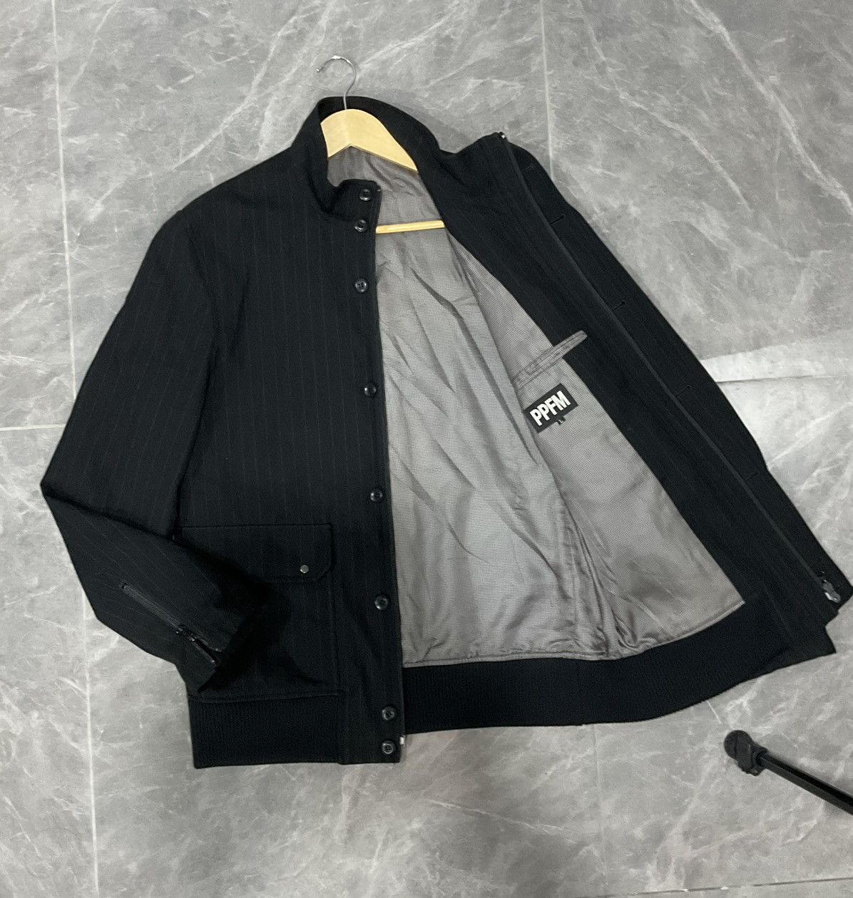 Japanese Brand × Le Grande Bleu (L.G.B.) × PPFM PPFM Zipper Jacket Casual Line Stripe Size US L / EU 52-54 / 3 - 2 Thumbnail