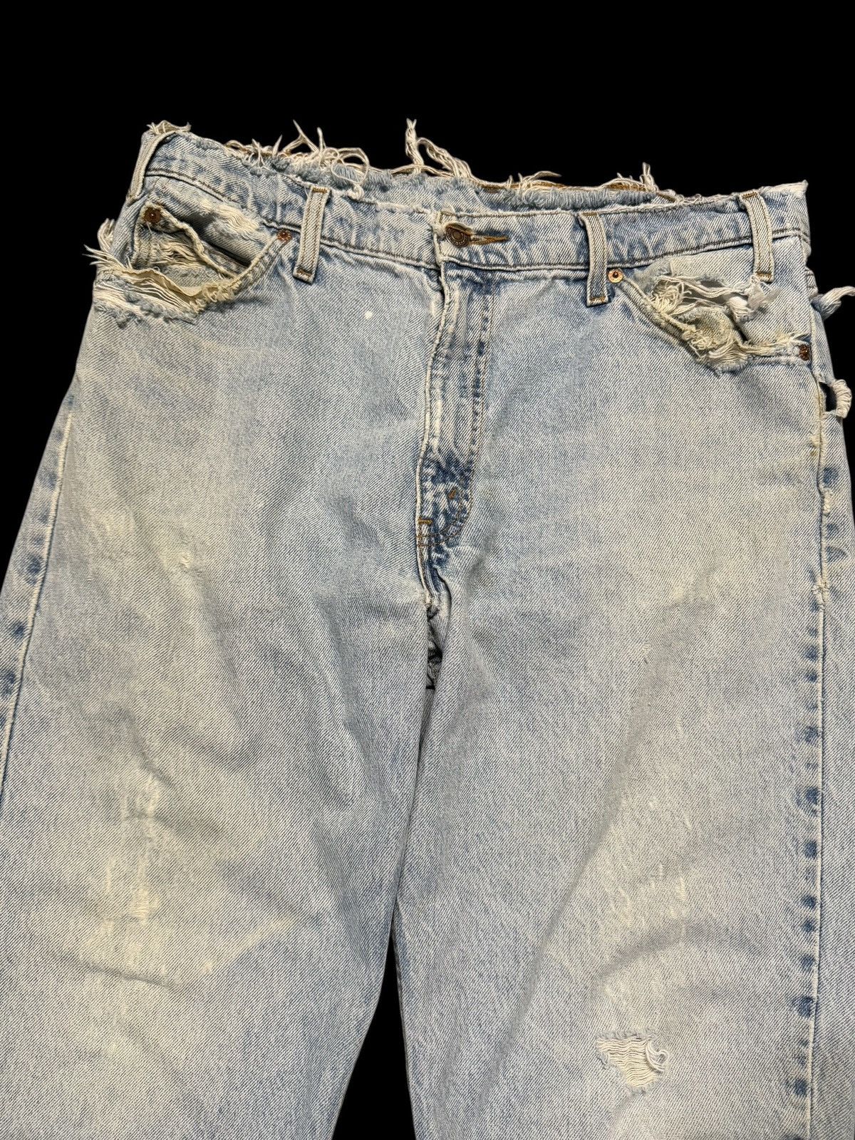 Levi's Thrashed Levi’s orange tab distressed denim size 34 Size US 34 / EU 50 - 2 Thumbnail