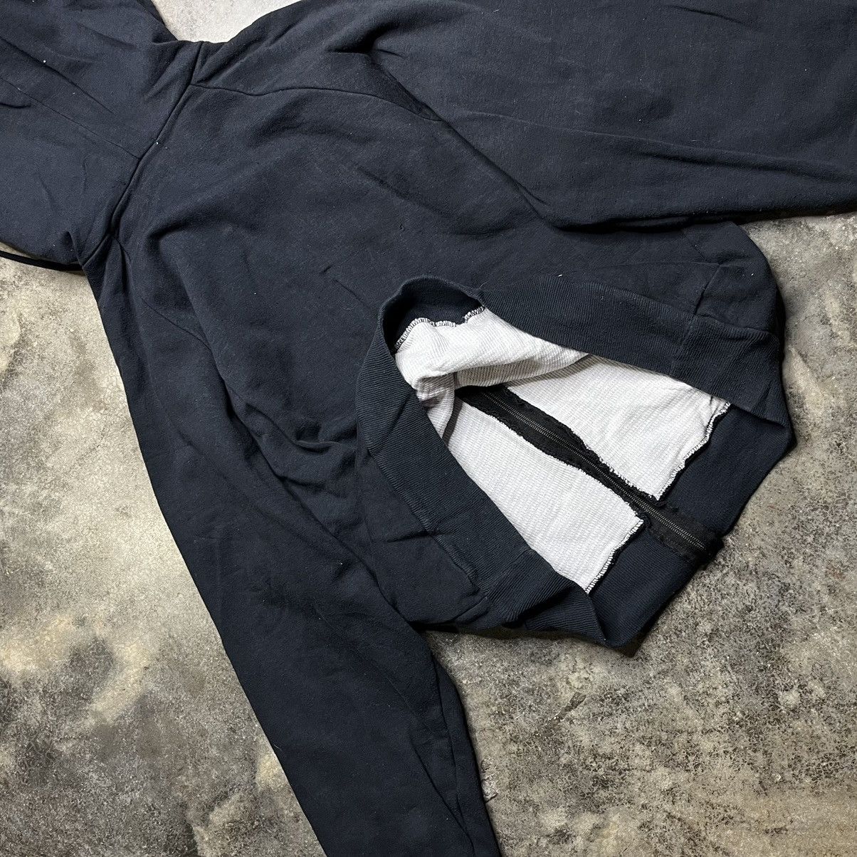 Vintage vintage black zip up thermal lined hoodie Size US L / EU 52-54 / 3 - 9 Thumbnail