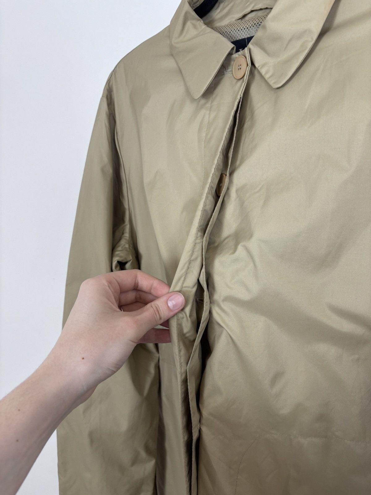 Armani Armani Jeans Women’s Beige Brown Long Trench Coat Size XL / US 12-14 / IT 48-50 - 15 Thumbnail