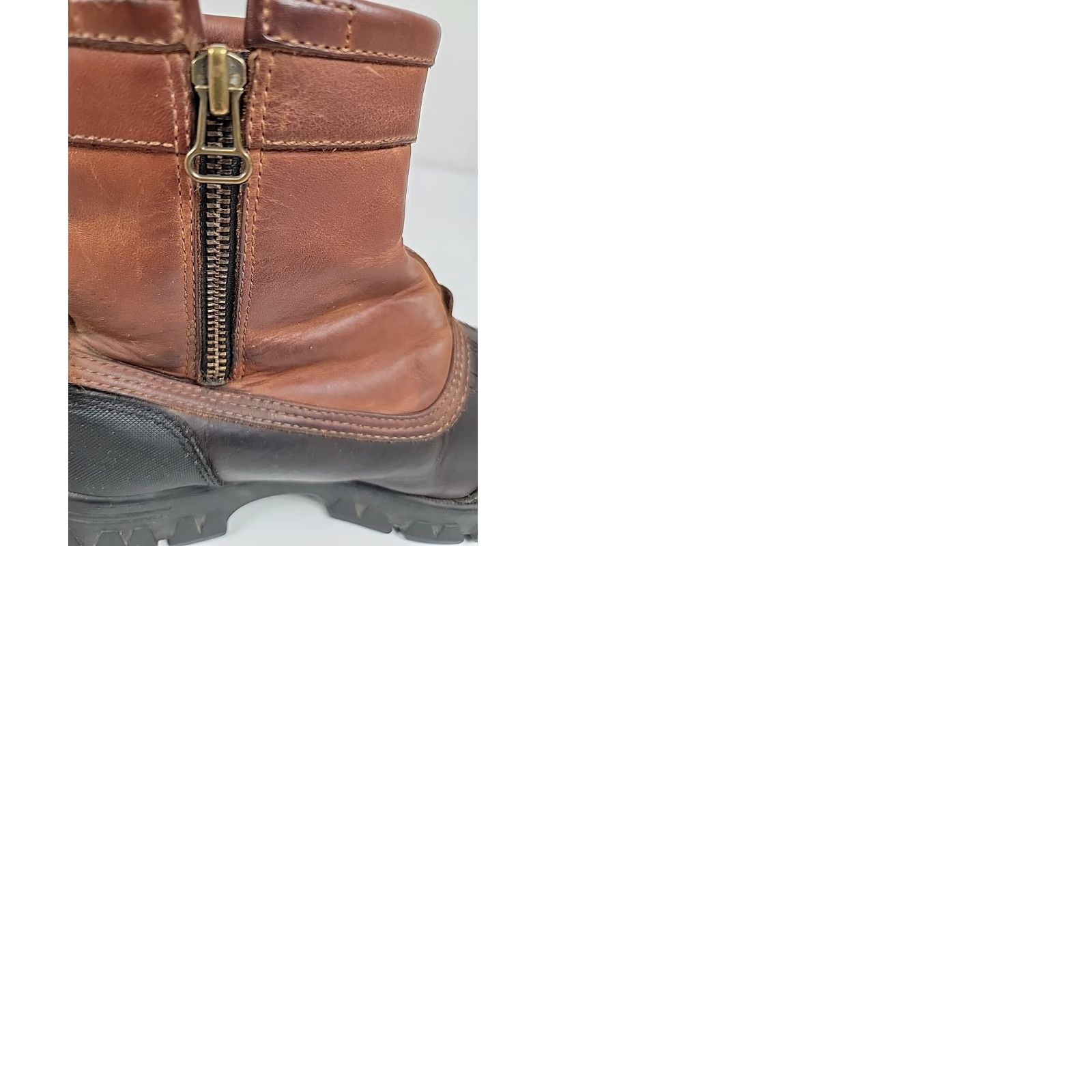 Vintage VINTAGE POLO Sport Ralph Lauren Ranger Duck Boots Women 7.5B Brown Leather Zip Ankle Boots West Size US 8 / IT 38 - 9 Thumbnail