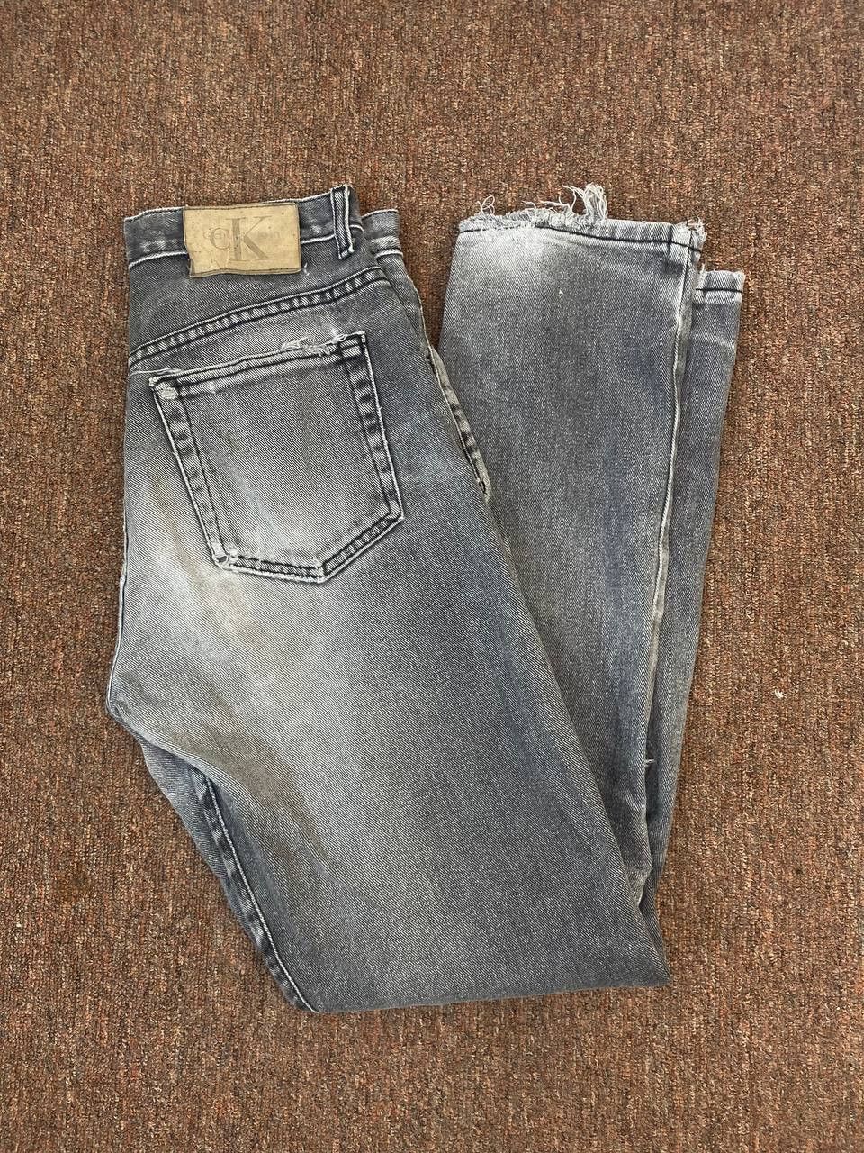 vintage calvin klein distressed denim made in usa