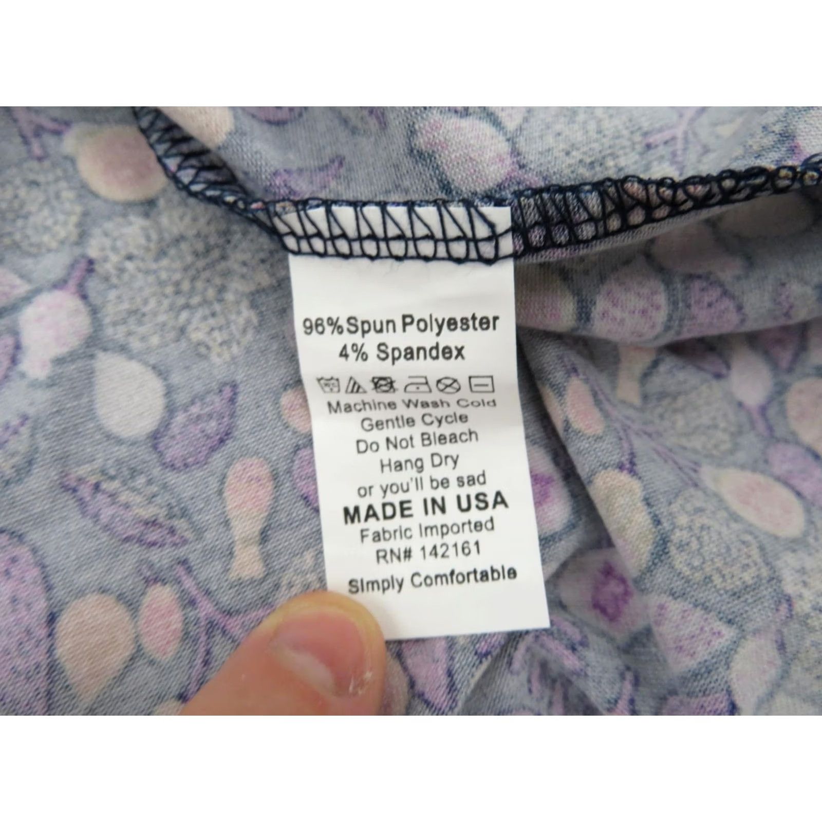 Vintage VINTAGE LuLaRoe Women's Floral Carly Dress XXS Purple Blue Swing High Low Flowers EUC Size XXS / US 00 / IT 34 - 5 Thumbnail