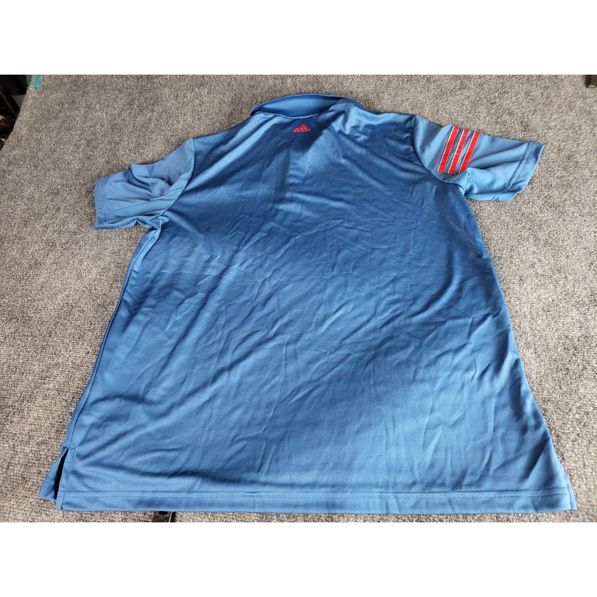 Adidas Adidas Climacool 3 Stripes Club Crestable Polo Shirts Men Sz Size US L / EU 52-54 / 3 - 10 Thumbnail