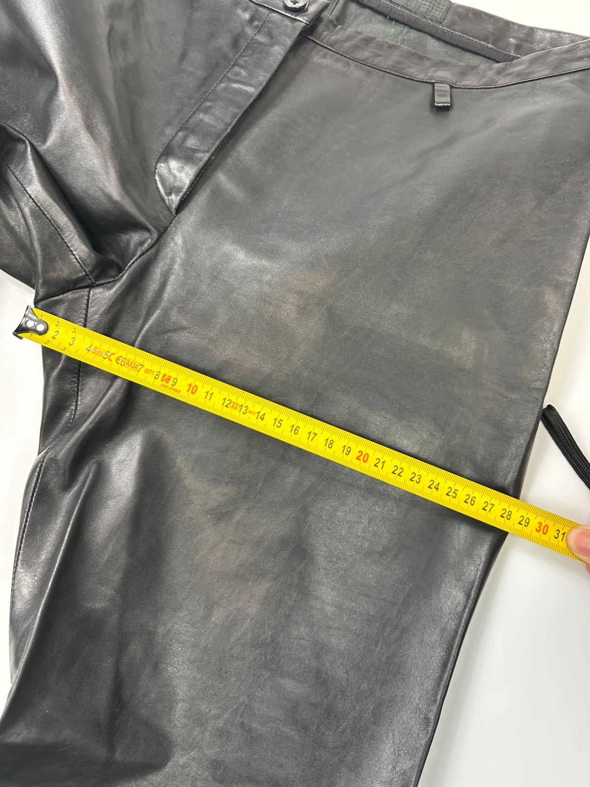 Marithe + Francois Girbaud Marithé + François Girbaud Black Soft Leather Flared Pants Size 27" / US 4 / IT 40 - 12 Thumbnail