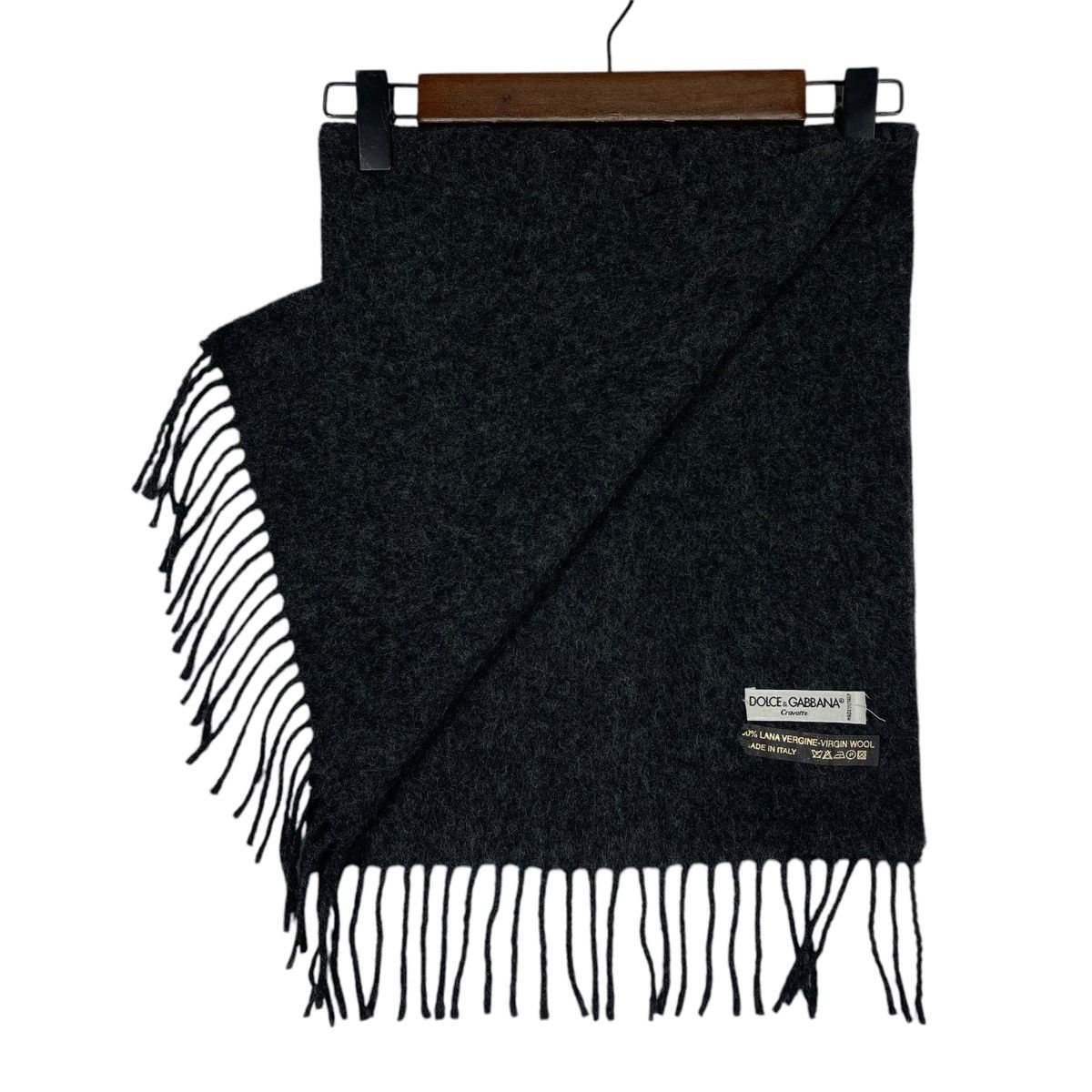 Dolce & Gabbana × Vintage Vintage Dolce And Gabbana Lana Virgin Wool Scarf Muffler Size ONE SIZE - 8 Thumbnail