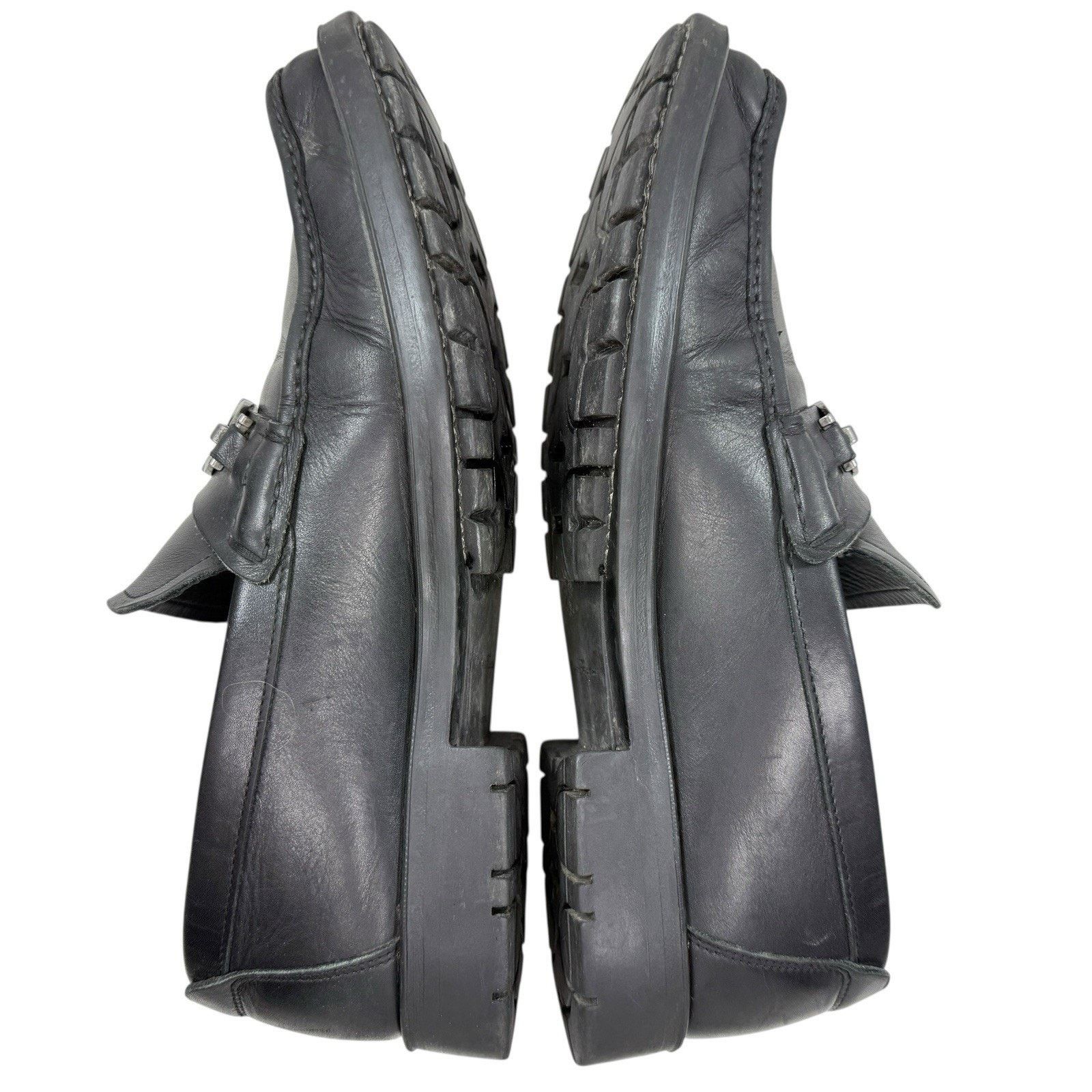 Salvatore Ferragamo Ferragamo David Leather Loafers Gancini Horse Bit Size 10 EE Size US 10 / EU 43 - 6 Thumbnail