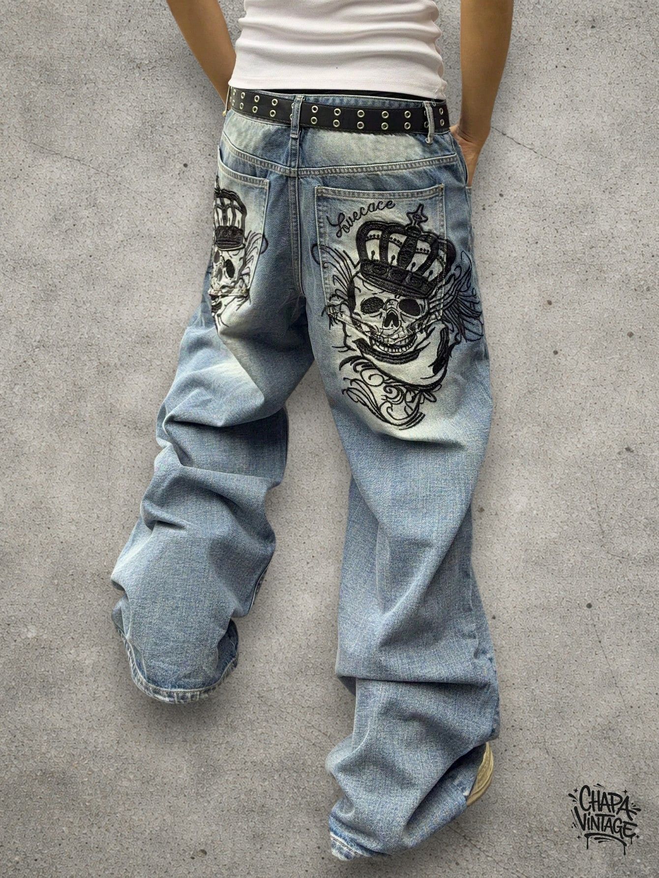 Japanese Brand Washed light jeans Size US 32 / EU 48 - 2 Thumbnail