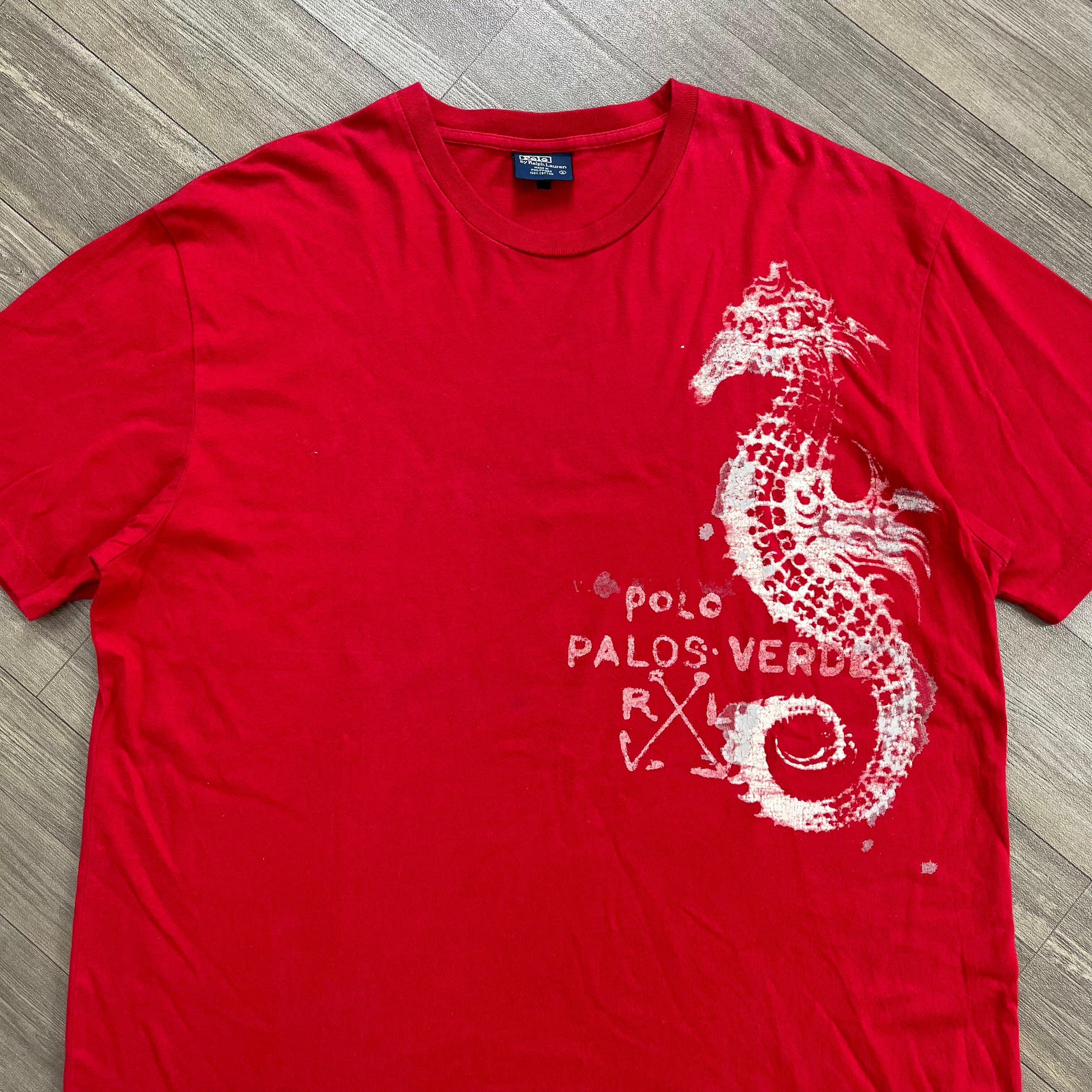 Polo Ralph Lauren Archive Vintage Polo Ralph Lauren Palos Verde Seahorse Tee Size US L / EU 52-54 / 3 - 3 Thumbnail
