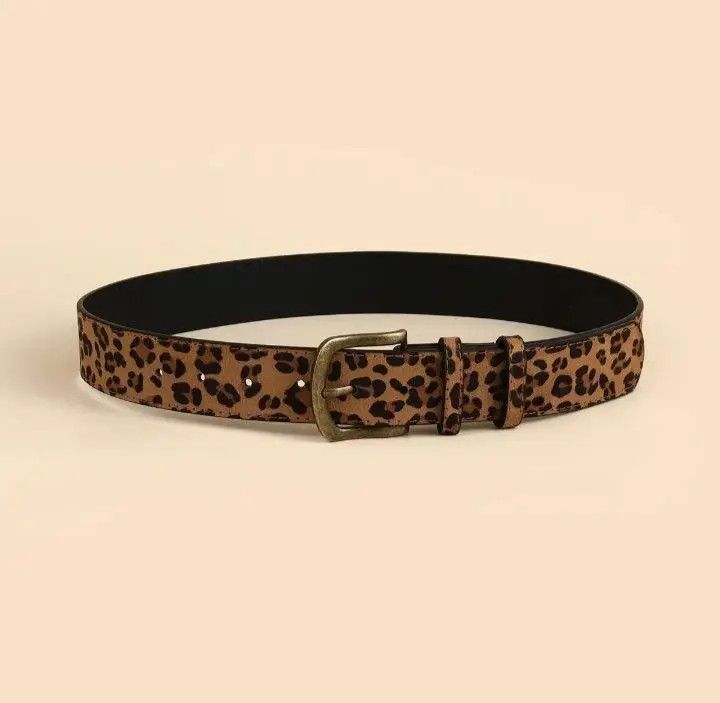 Designer × Vintage Printed Leopard Belt Size ONE SIZE - 3 Thumbnail