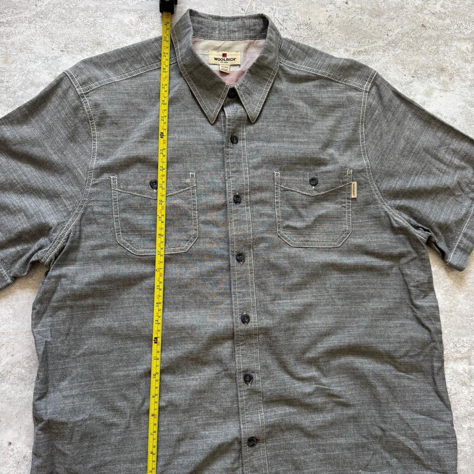 Woolrich Woolen Mills Woolrich Men’s Chambray Gray Button Down Shirt – Size XL Size US XL / EU 56 / 4 - 6 Thumbnail