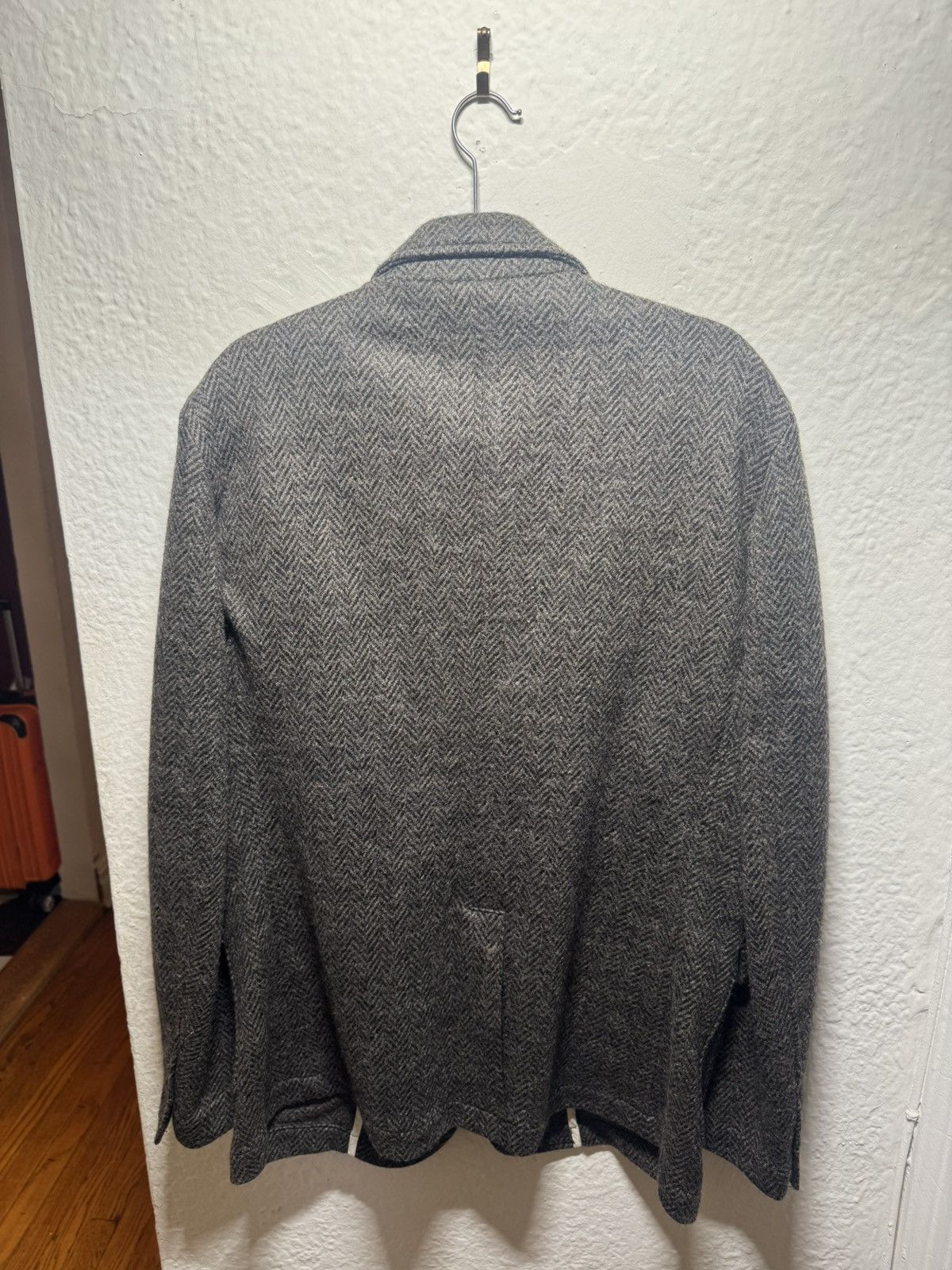 1ST PAT-RN EVANS "HERRINGBONE DI MAGLIA" PURE WOOL - XXL Size 44R - 5 Thumbnail