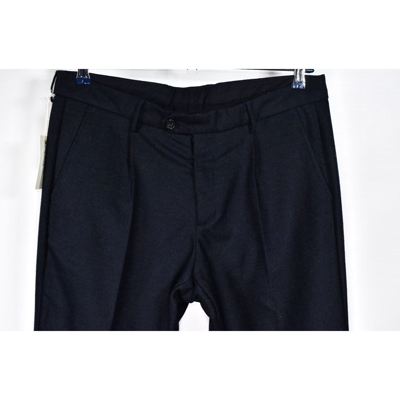 Hartford Hartford Altermative Clasics Teddy Wool Pants Men Regular 52 Blue Wool Flat Front Casual Formal Party 90s? Size US 36 / EU 52 - 2 Thumbnail