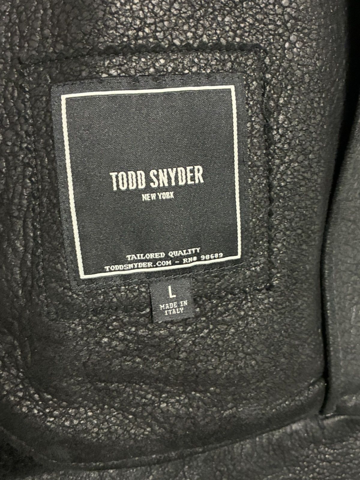 Todd Snyder Italian Shearling Leather Aviator Bomber Jacket Large Size US L / EU 52-54 / 3 - 14 Thumbnail