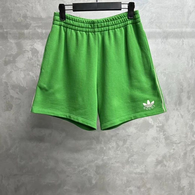 Gucci Gucci Green knitted side label striped embroidered logo sho Size US 27 - 1 Thumbnail