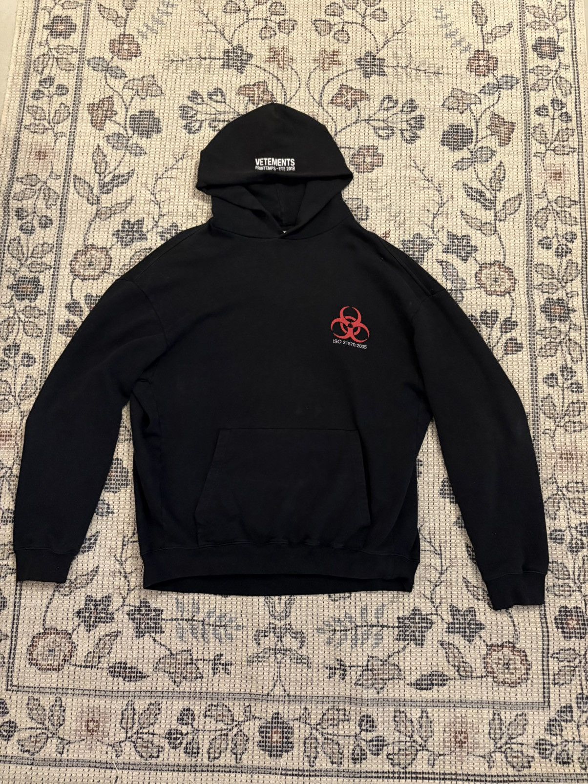 Vetements Vetements Logo Black Hoodie Genetically Modified | Grailed