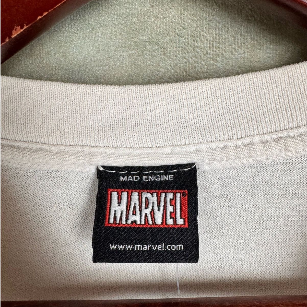 Marvel Comics × Vintage VTG Y2K Marvel Mad Engine Graphic T Shirt Sz L Black White Size US L / EU 52-54 / 3 - 6 Thumbnail