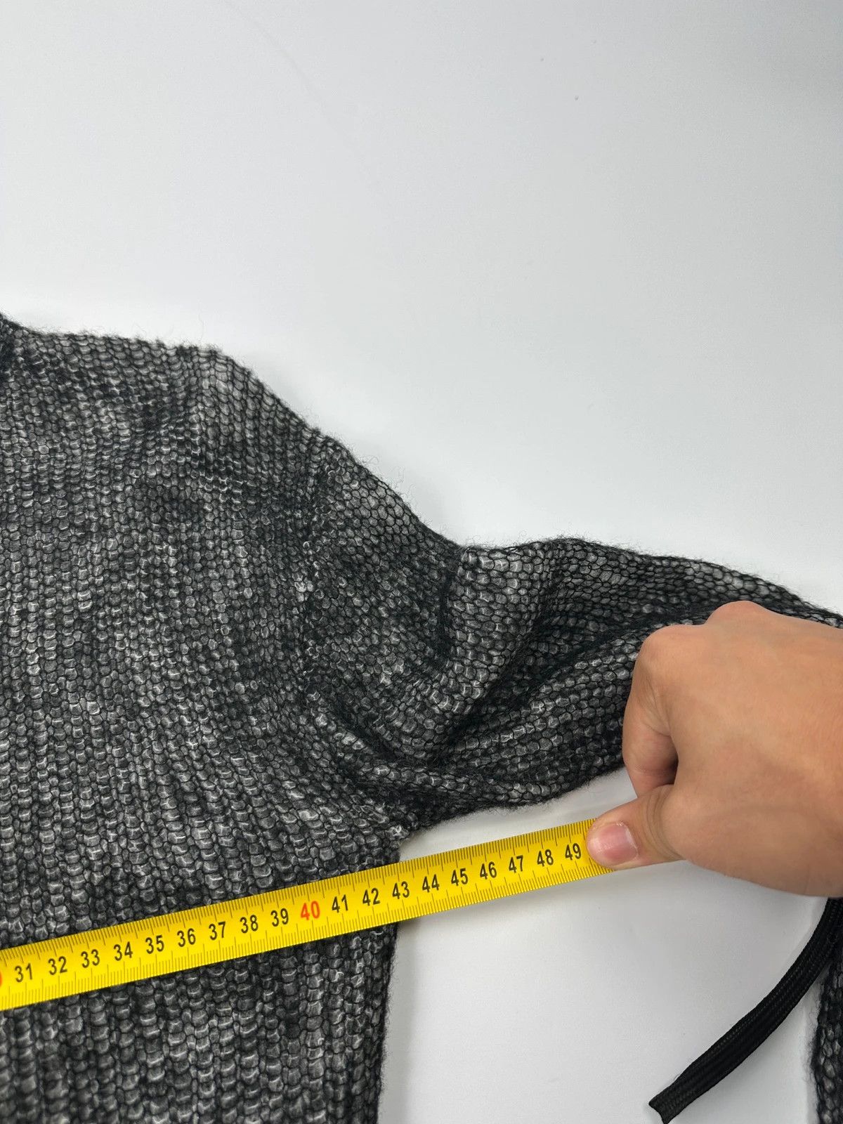 Acne Studios Acne Studio 00’s Black & White Mesh Cashmere & Wool Sweater Size S / US 4 / IT 40 - 9 Thumbnail