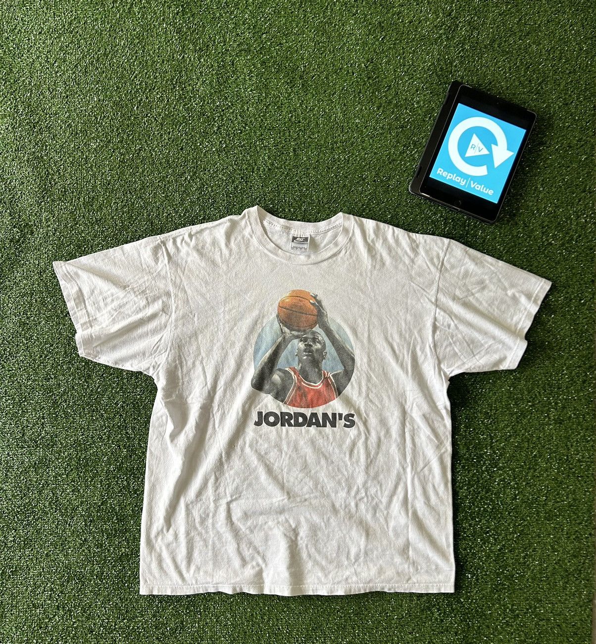 Nike VINTAGE NIKE MICHAL JORDAN JORDANS BACK DOUBLE SIDED TEE Size US XL / EU 56 / 4 - 1 Thumbnail