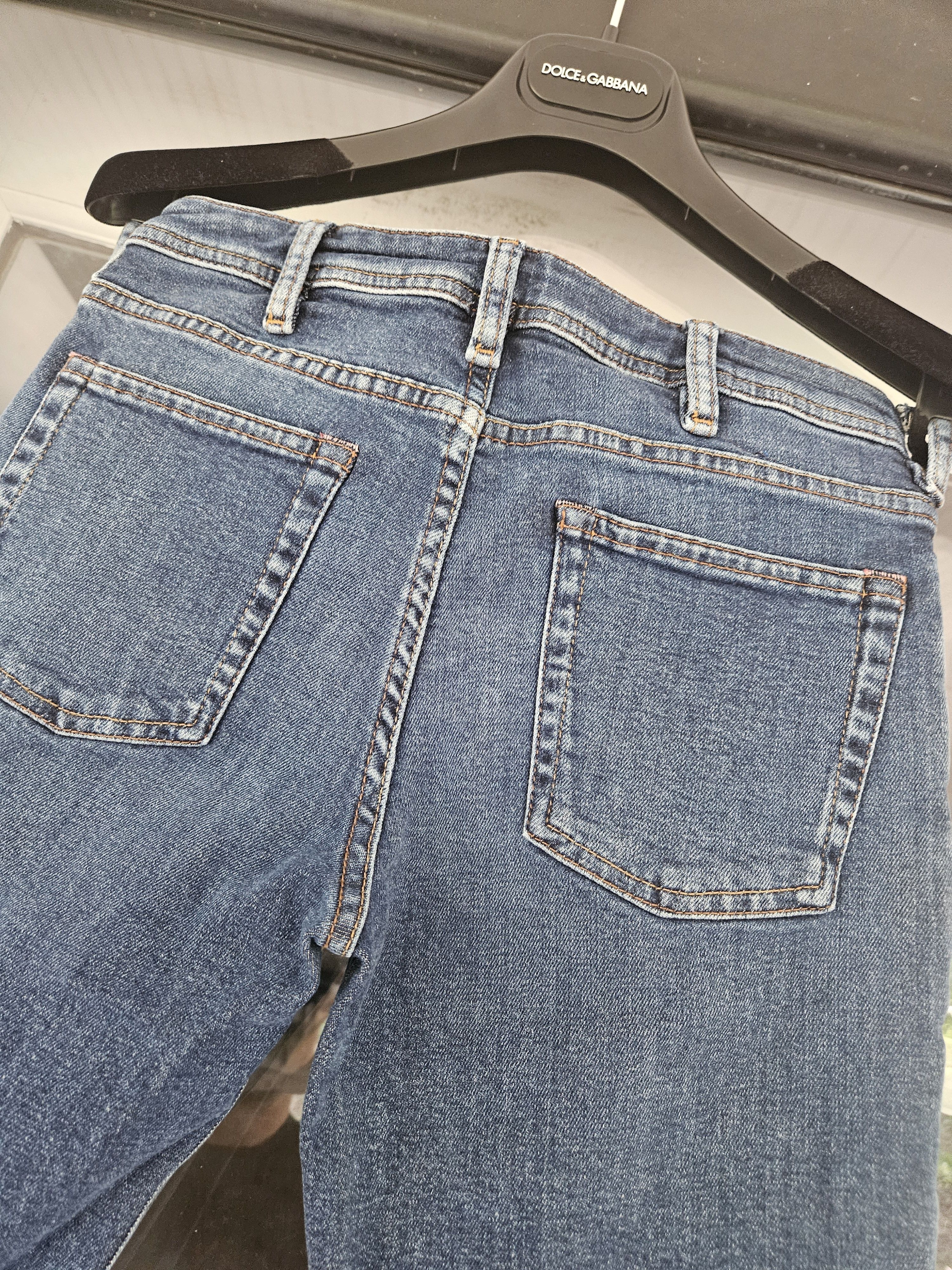 Acne Studios Climb Mid Blue Blå Konst Skinny Blue Stretch Fit Denim Jeans Size 26" / US 2 / IT 38 - 7 Thumbnail