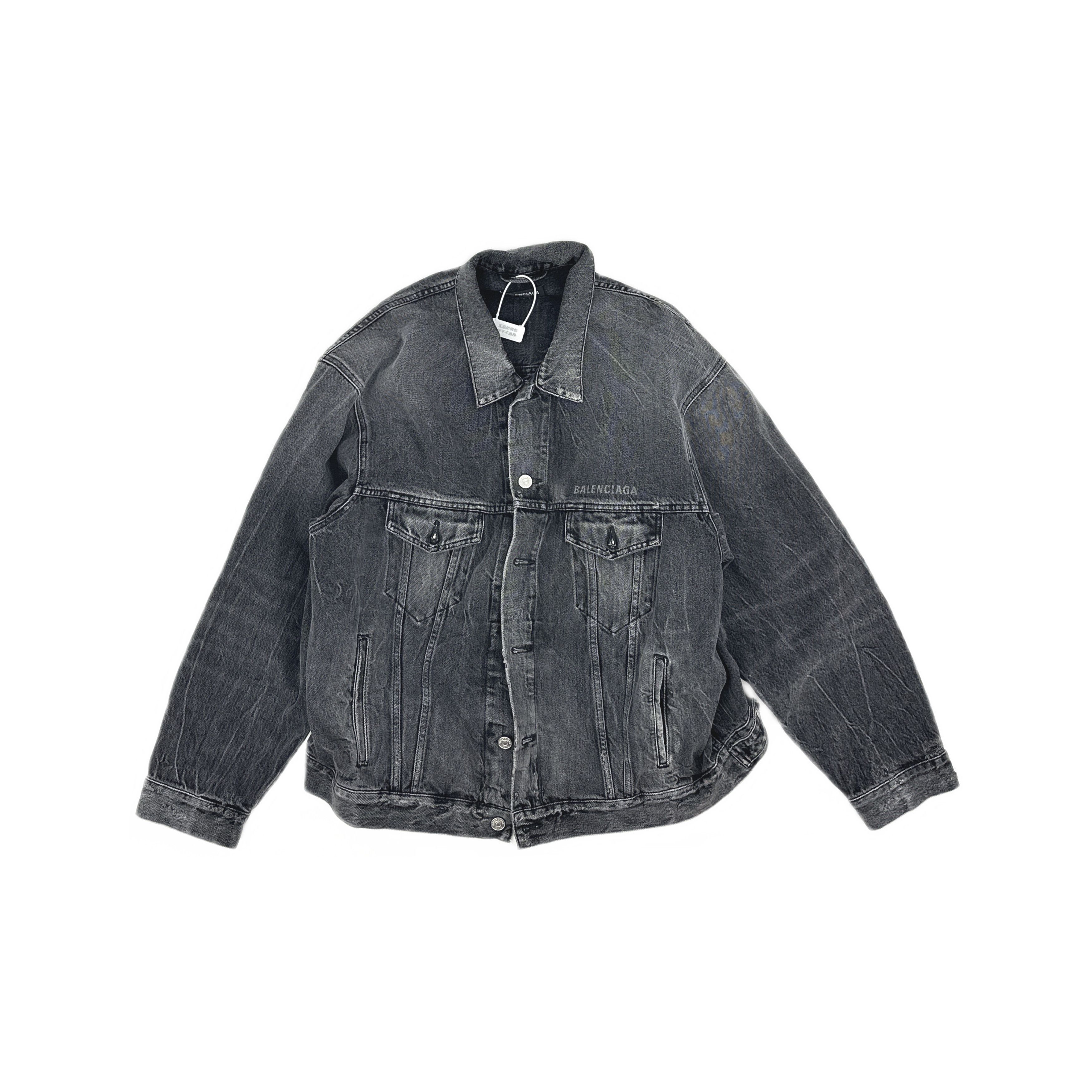 Balenciaga Balenciaga Drip Logo Denim Jacket Size M Size US M / EU 48-50 / 2 - 1 Thumbnail