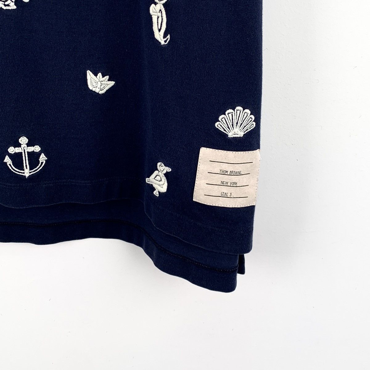 Thom Browne Thom Browne Navy Animal Short Sleeve T-Shirt K26WX Size US L / EU 52-54 / 3 - 4 Thumbnail