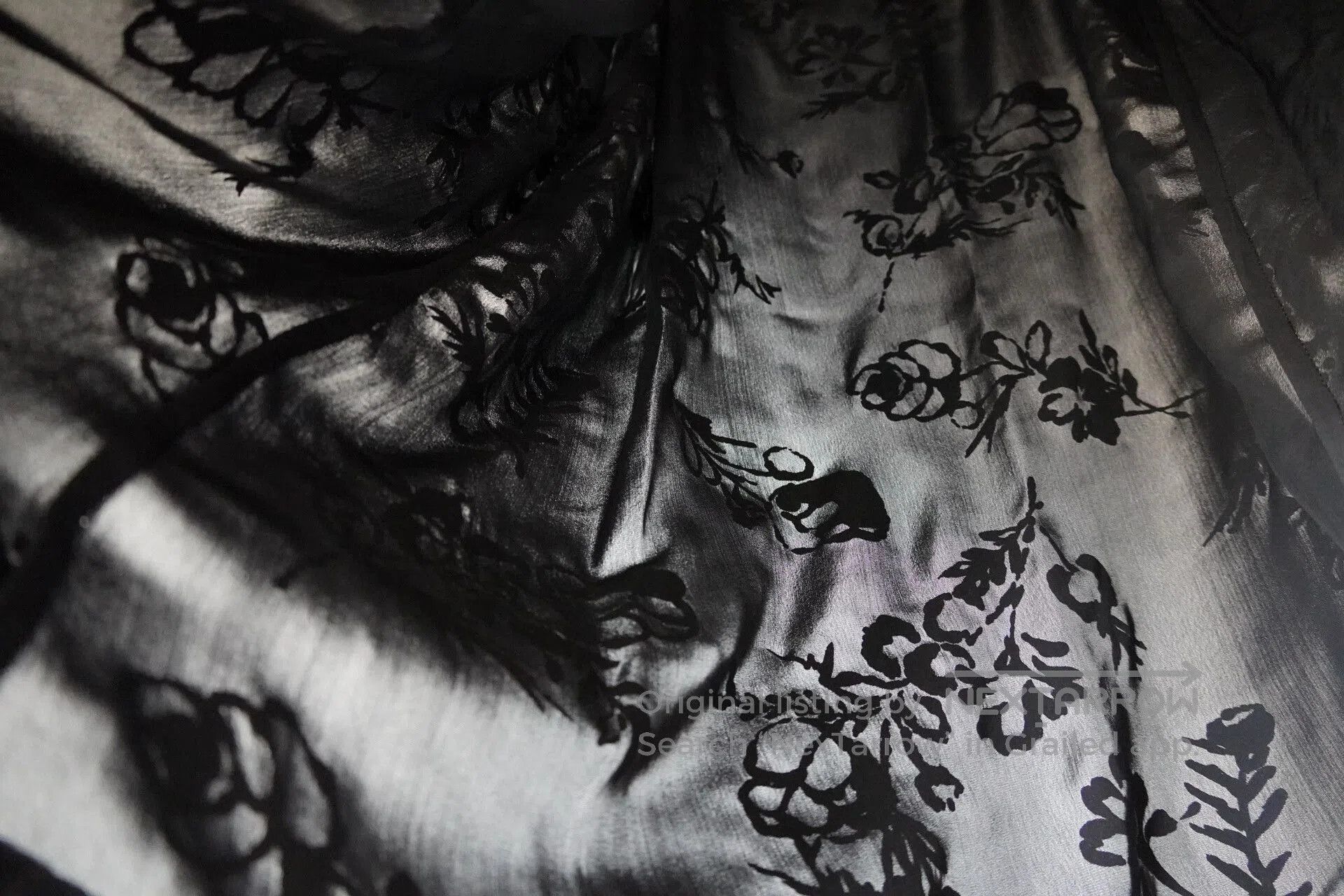 Yohji Yamamoto Yohji Yamamoto 1997SS Velvet Floral Skirt. Size 35" - 1 Thumbnail