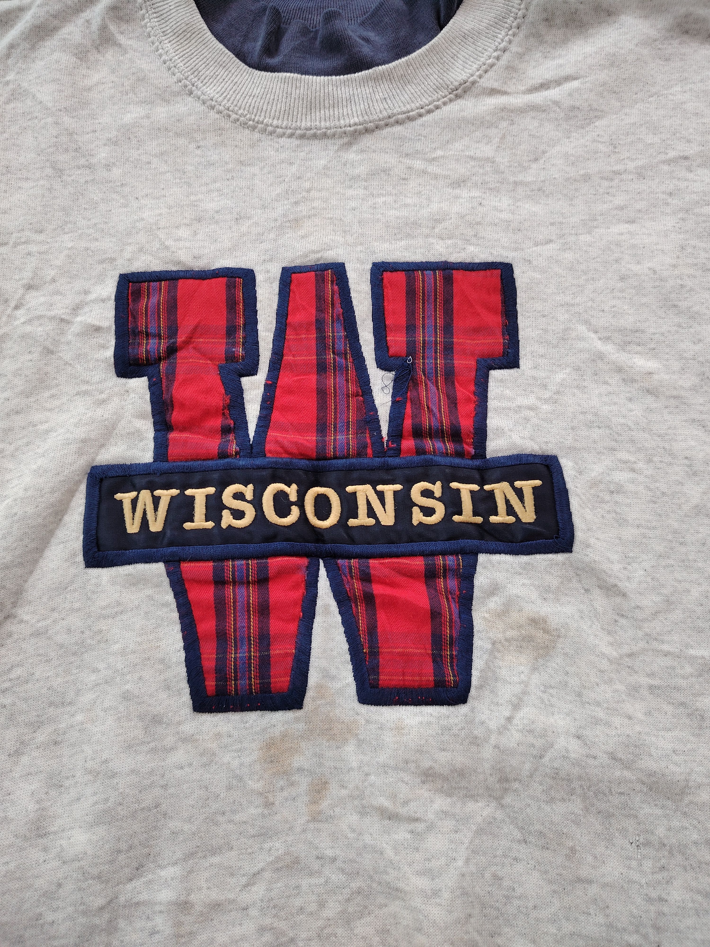 Lee × Vintage Vintage Wisconsin Spellout Sweater by Lee USA Made Size US XXL / EU 58 / 5 - 3 Thumbnail