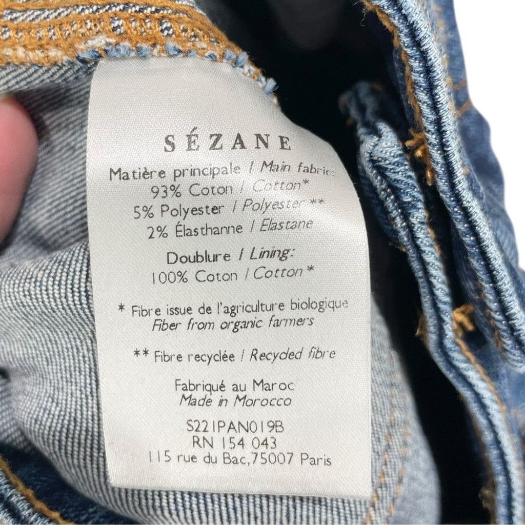 Sezane Sezane Paris Slim Parfait Dark Rinse Jeans Size 28 Size 28" / US 6 / IT 42 - 12 Thumbnail