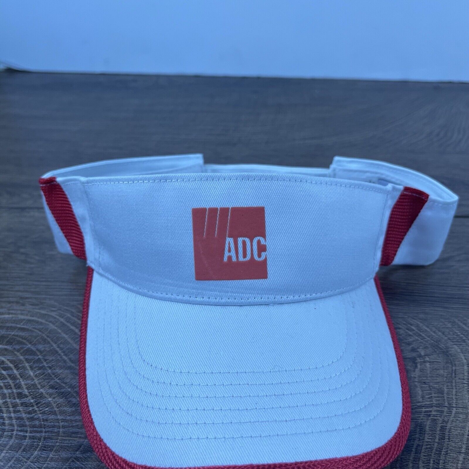 Other ADC W Visor Hat White ADC Cap Hat Adjustable Hat White ADC A Size ONE SIZE - 1 Thumbnail