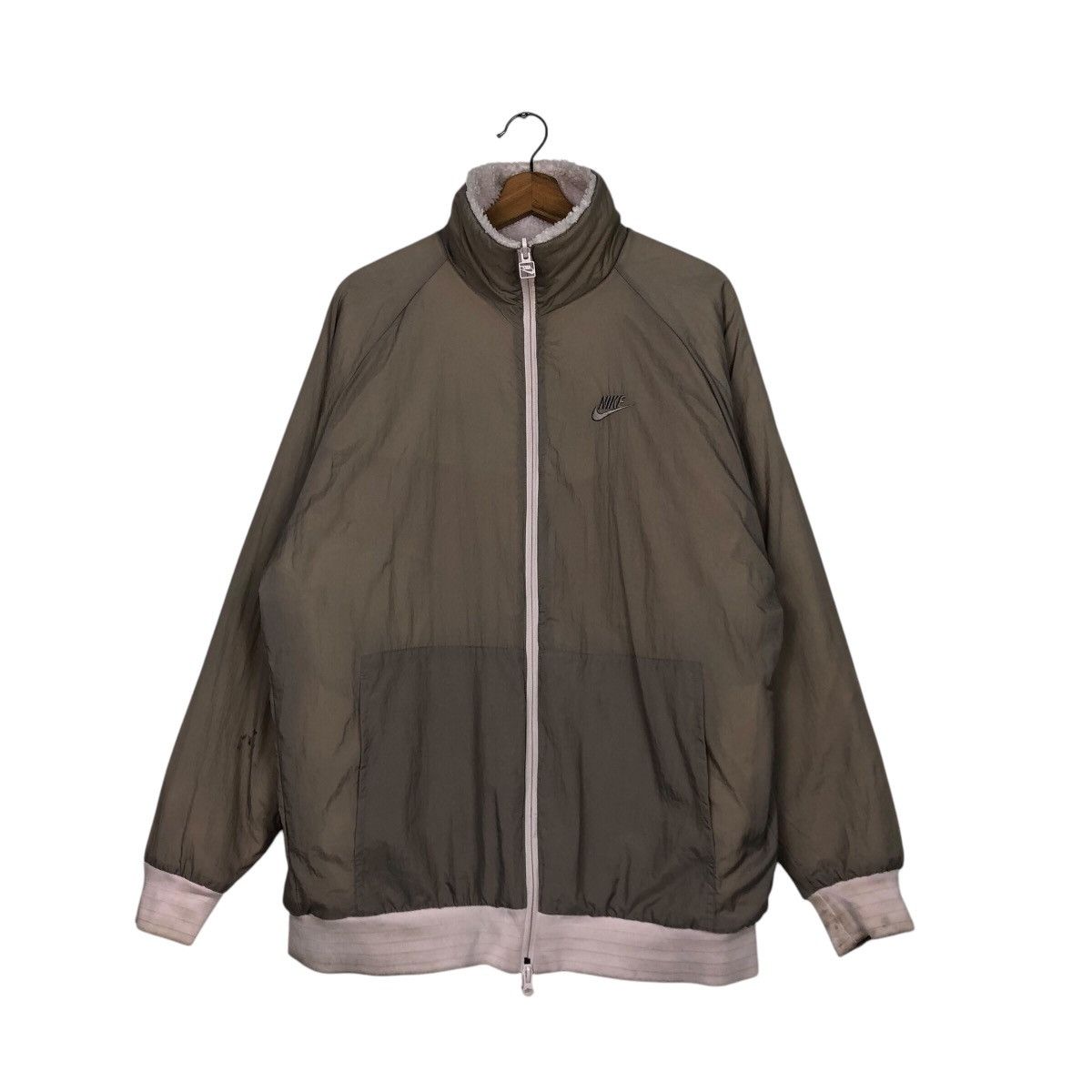 Nike 📌Reversible Bomber Jacket Nike Big Logo Swoosh Streetwear Size US XL / EU 56 / 4 - 17 Thumbnail