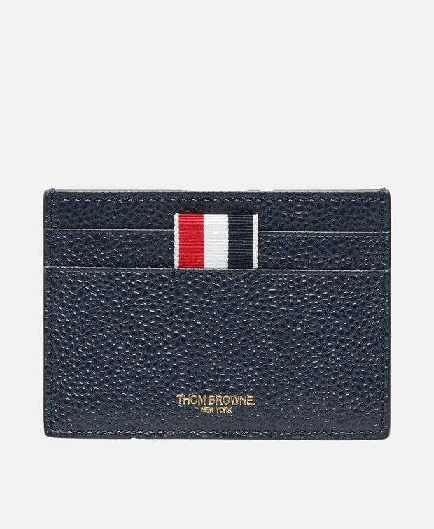 Thom Browne Leather card holder Size ONE SIZE - 1 Thumbnail