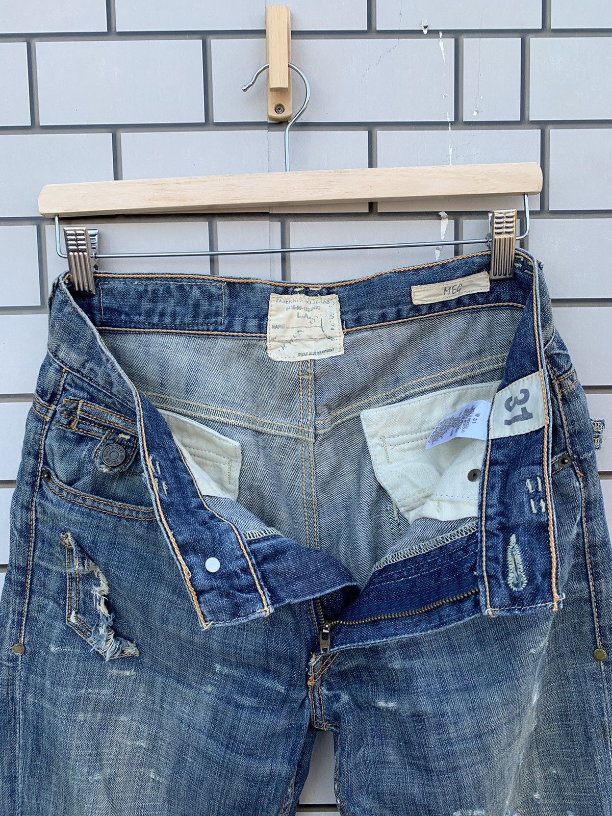 If Six Was Nine × Taverniti Japanese Brand Taverniti by Jimmy Taverniti Distressed Denim Size US 32 / EU 48 - 18 Thumbnail