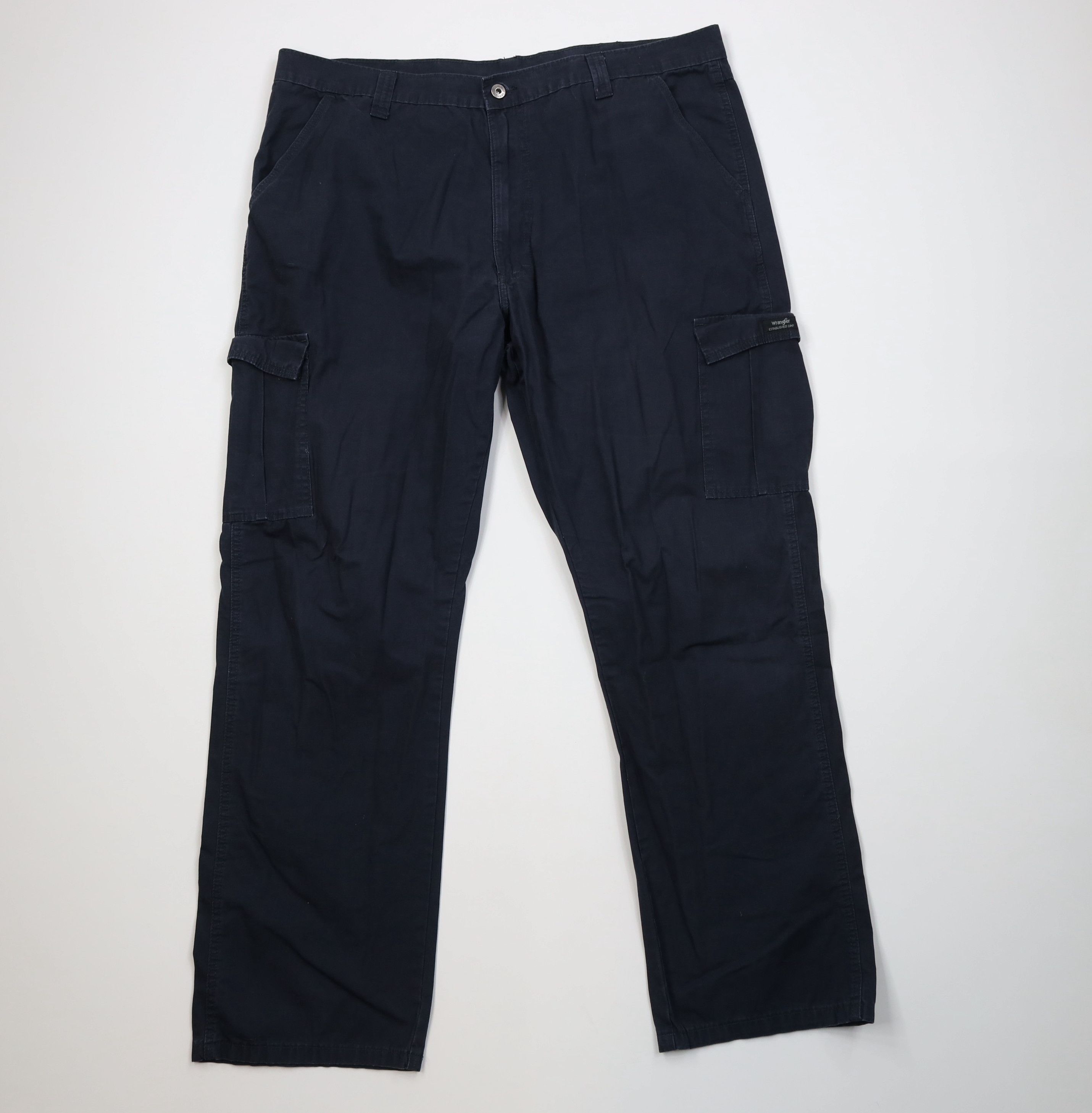 Wrangler Vintage Y2K Wrangler Ripstop Wide Leg Cargo Pants Navy Blue Size US 40 / EU 56 - 1 Thumbnail