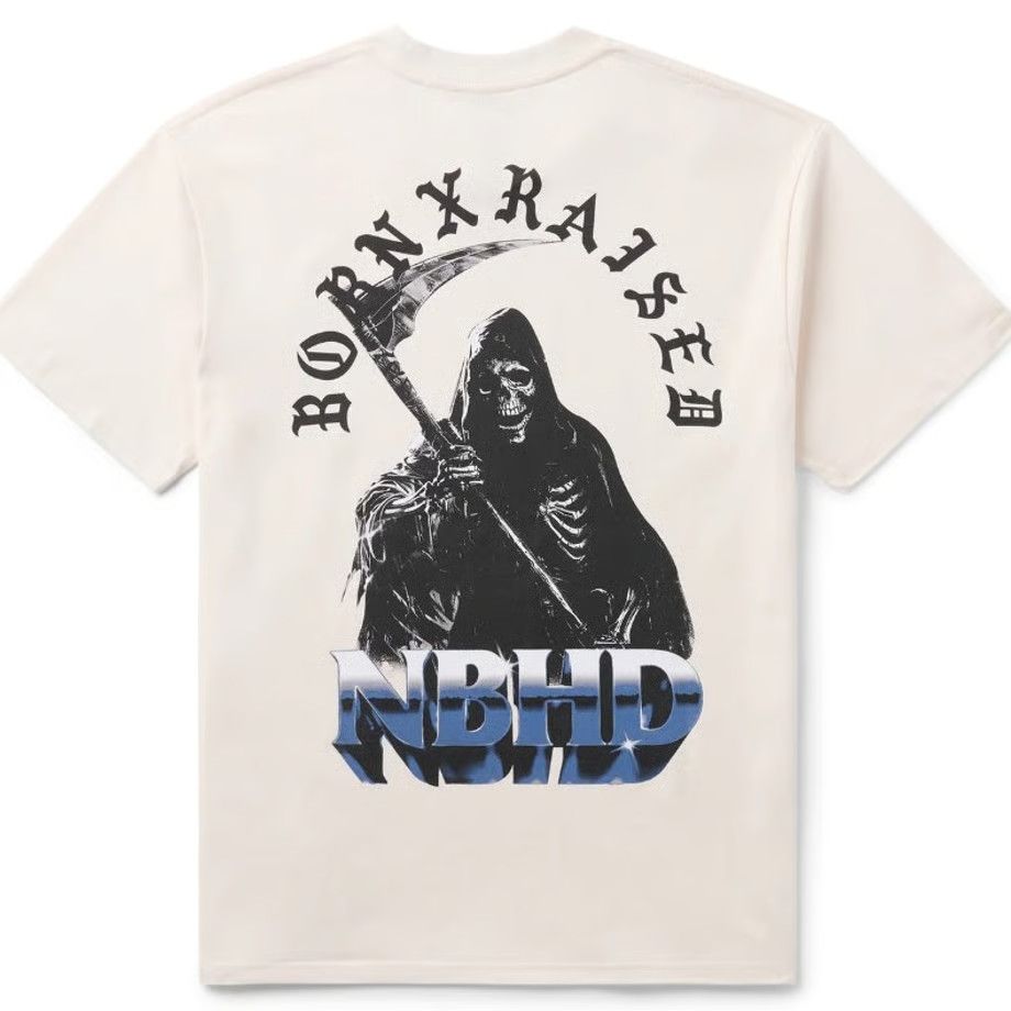 トップス NEIGHBORHOOD x Born x Raised Tee SS-1 Born X Raised × Neighborhood BORN X RAISED + NBHD REAPER TEE | Grailed