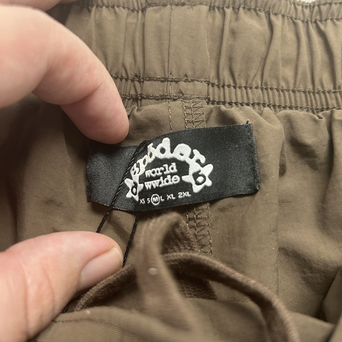 Sp5der Sp5der OG Web Double Layer Shorts Brown Size US 32 / EU 48 - 3 Thumbnail