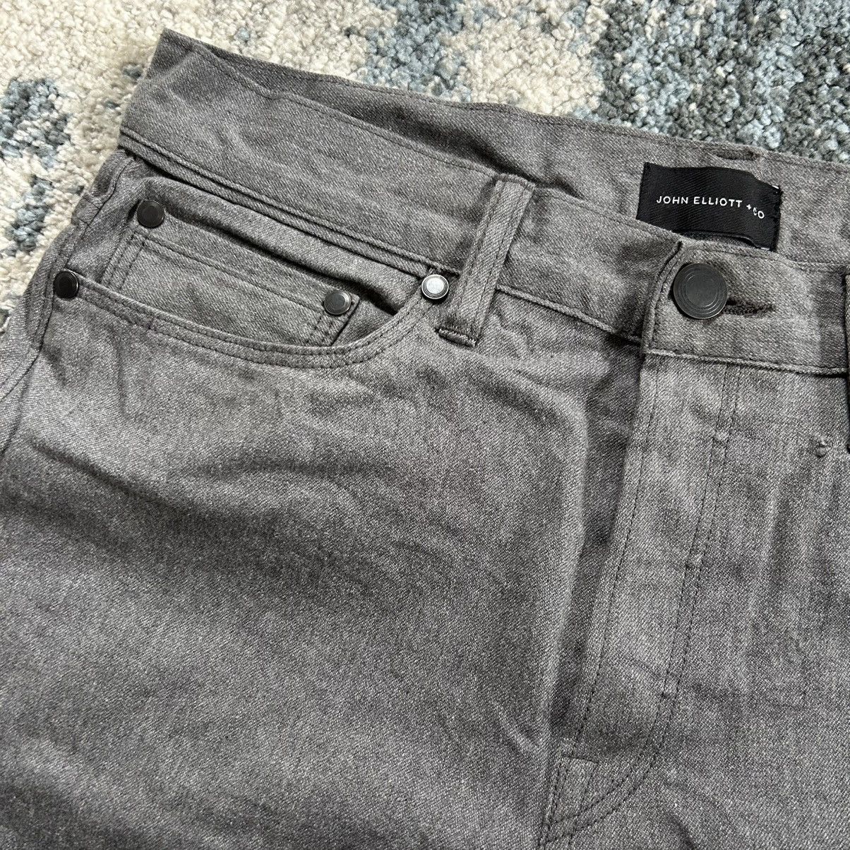 John Elliott John Elliot the Cast 2 hatched charcoal grey slim skinny Size US 31 - 3 Thumbnail